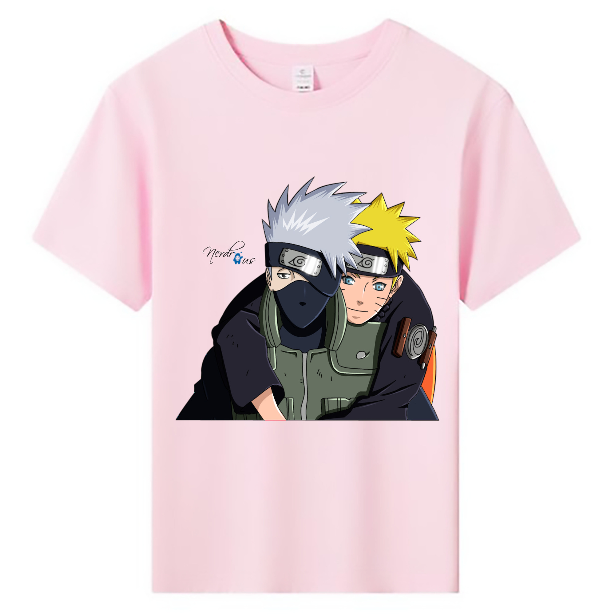 （画像用） NARUTO -ナルト- はたけ カカシ Hatake Kakashi 綿100％キッズTシャツ（フロントプリント）