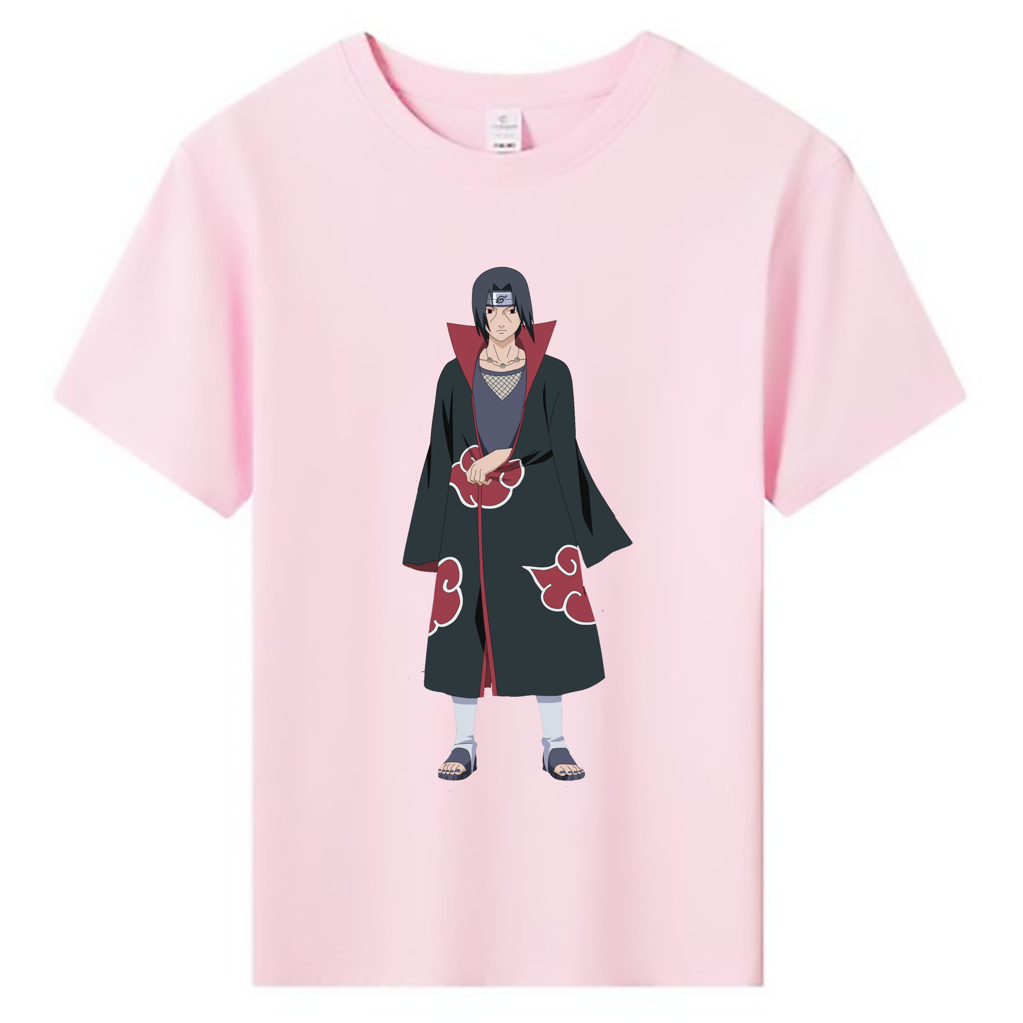 （画像用） NARUTO -ナルト- うちは イタチ Uchiha Itachi 綿100％キッズTシャツ（フロントプリント）