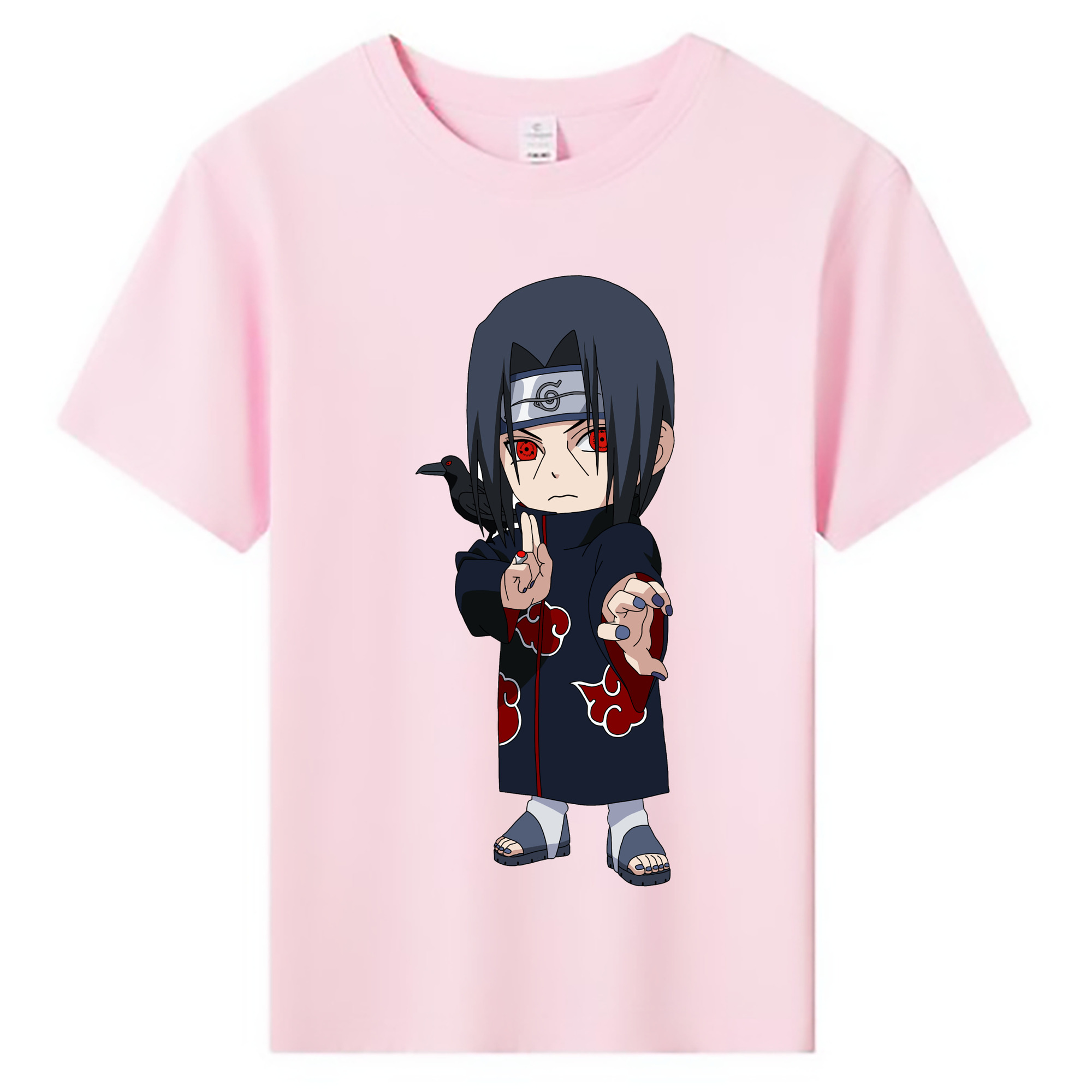 （画像用） NARUTO -ナルト- うちは イタチ Uchiha Itachi 綿100％キッズTシャツ（フロントプリント）