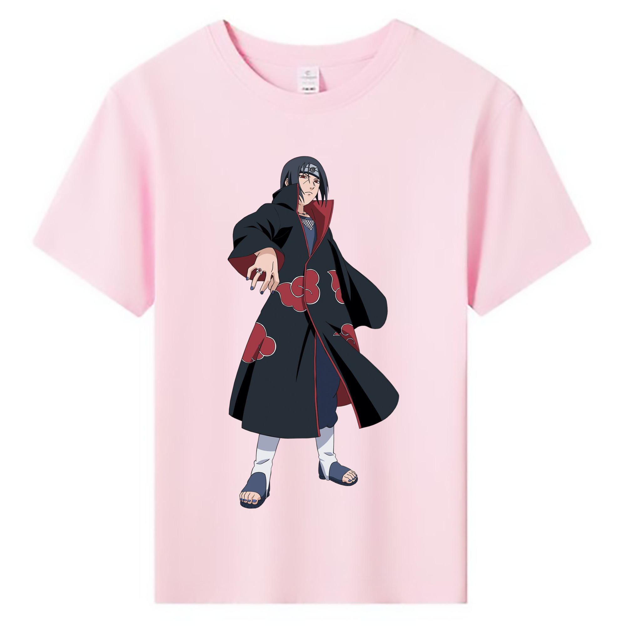 （画像用） NARUTO -ナルト- うちは イタチ Uchiha Itachi 綿100％キッズTシャツ（フロントプリント）