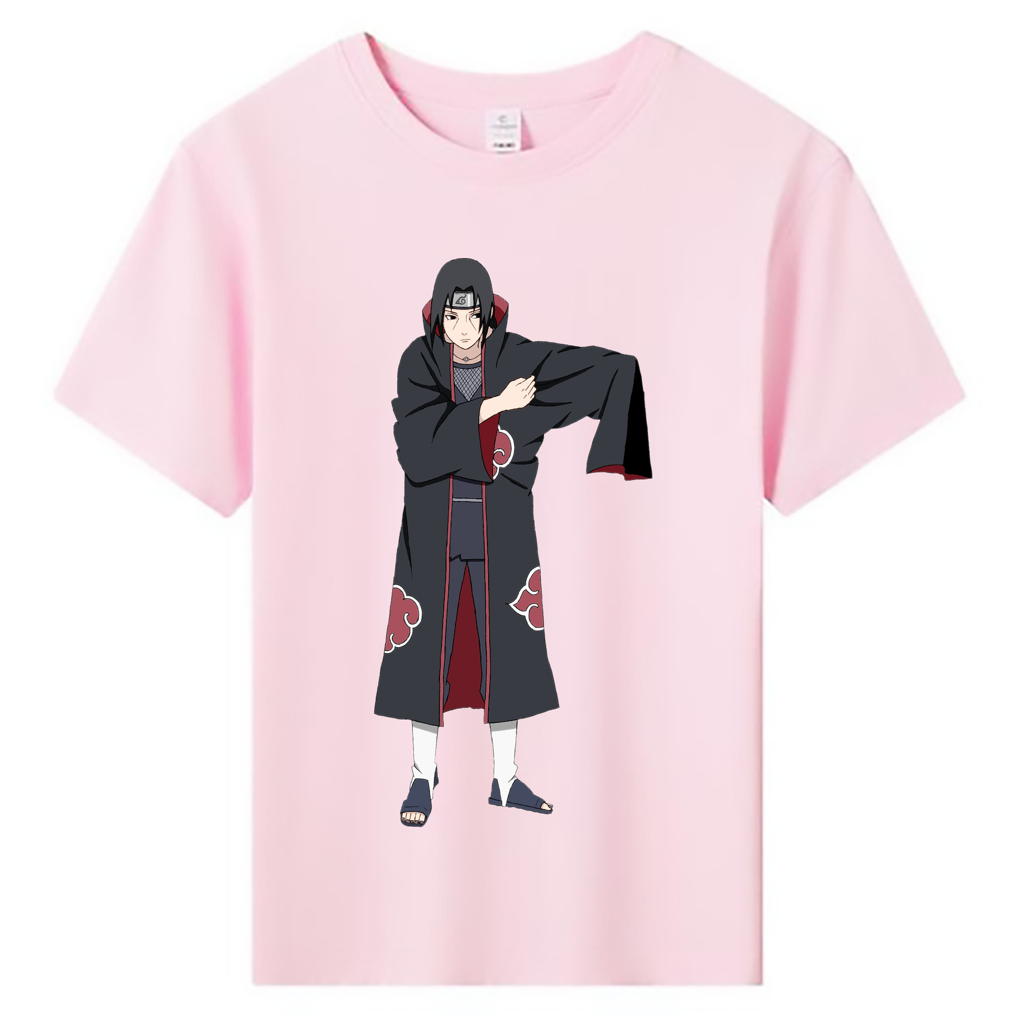 （画像用） NARUTO -ナルト- うちは イタチ Uchiha Itachi 綿100％キッズTシャツ（フロントプリント）