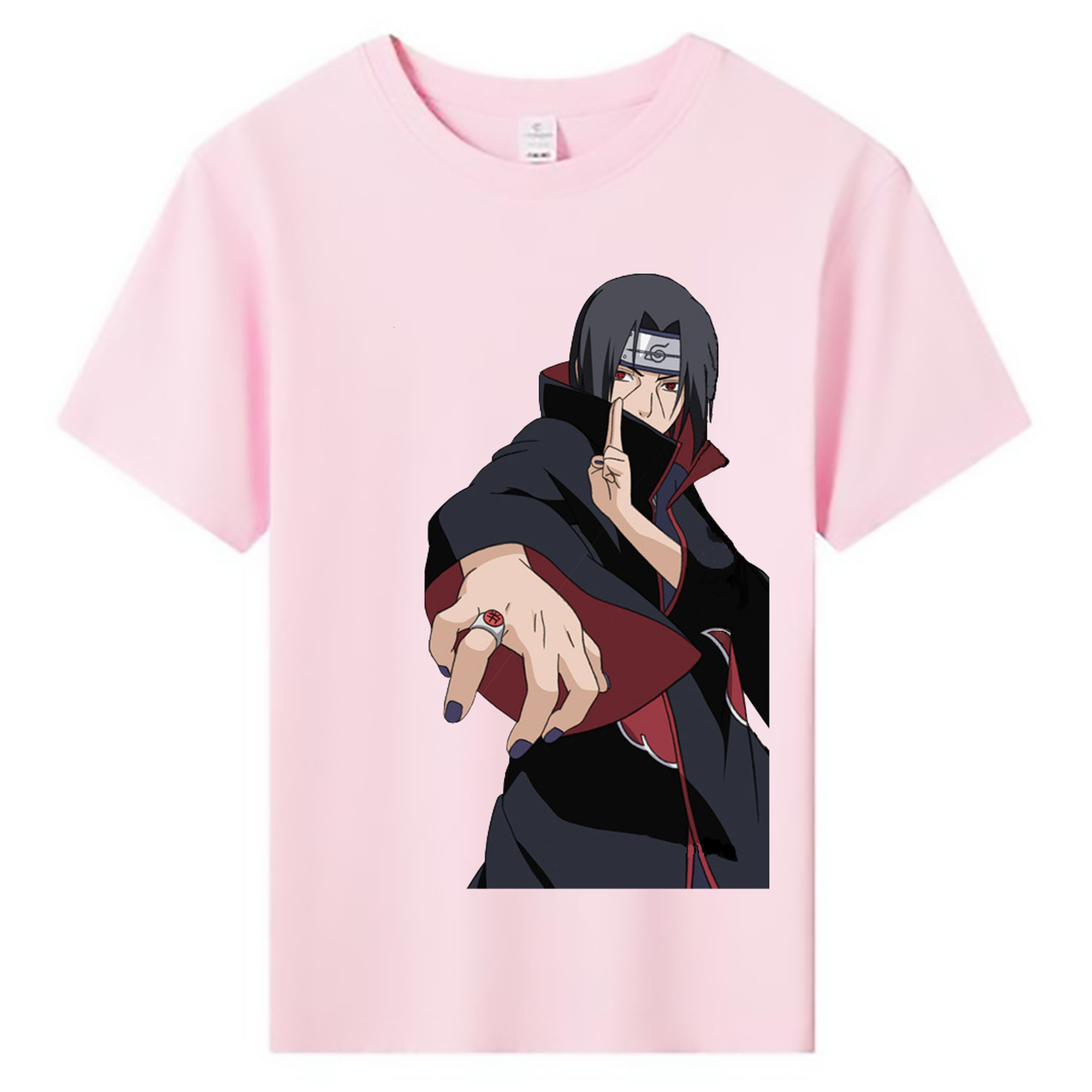 （画像用） NARUTO -ナルト- うちは イタチ Uchiha Itachi 綿100％キッズTシャツ（フロントプリント）