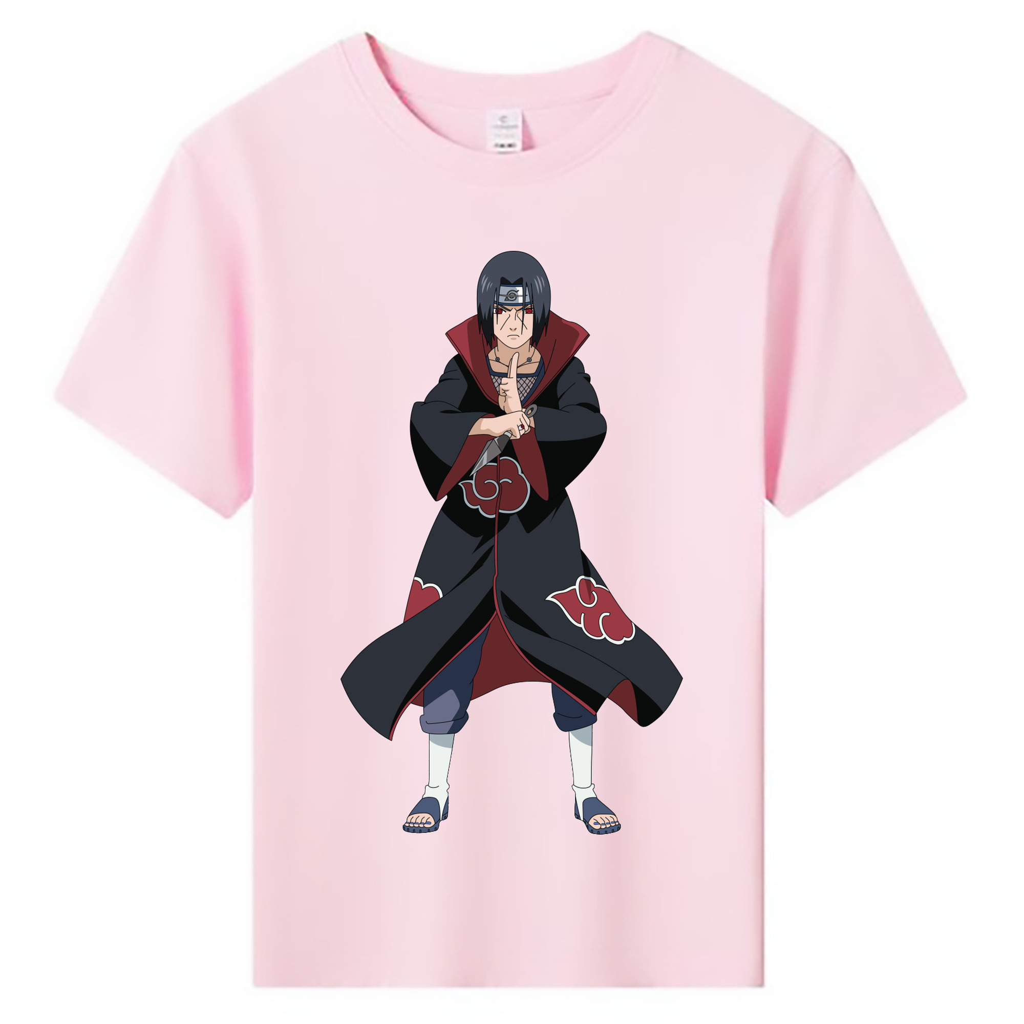 （画像用） NARUTO -ナルト- うちは イタチ Uchiha Itachi 綿100％キッズTシャツ（フロントプリント）
