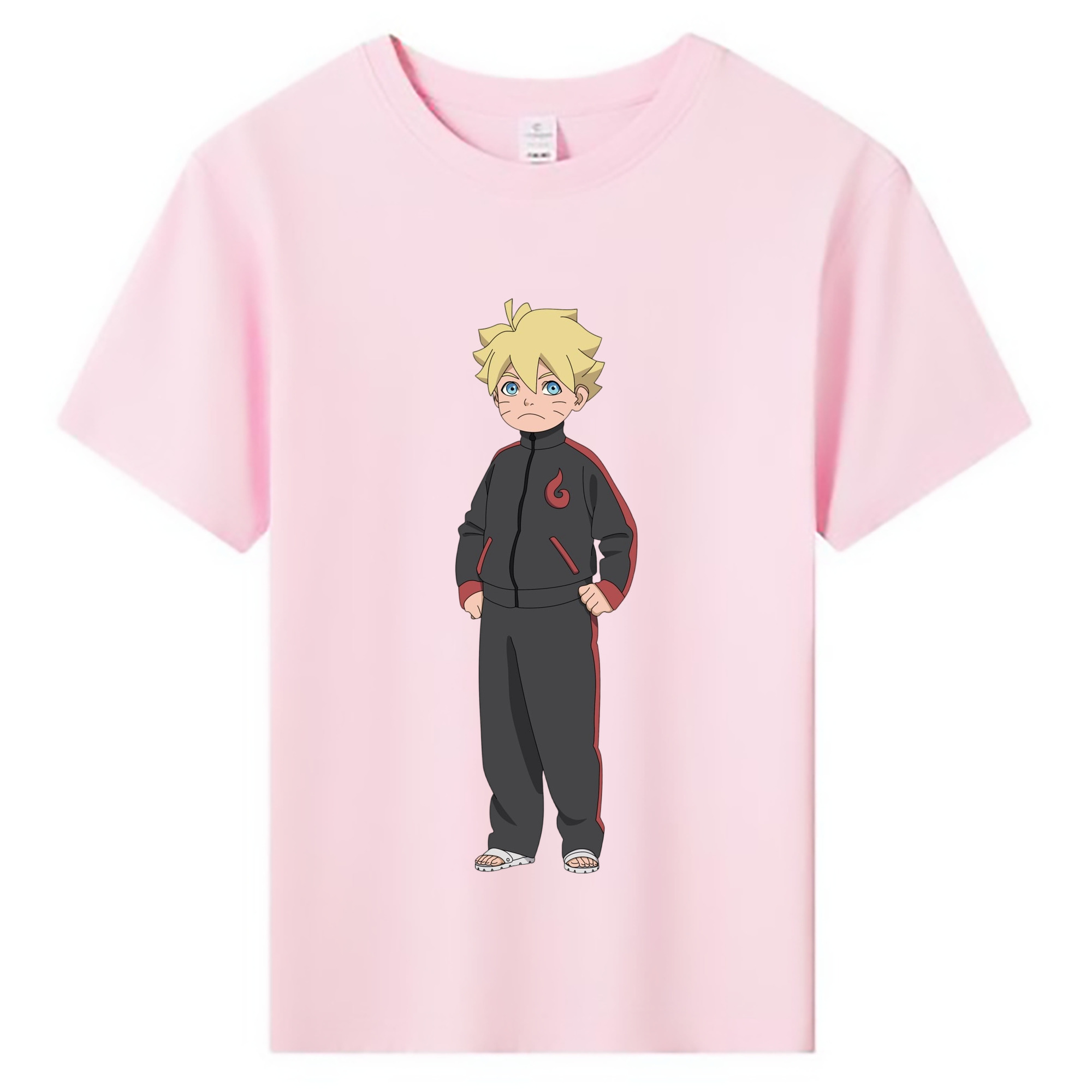 （画像用） NARUTO -ナルト- うずまき ボルト Uzumaki Boruto 綿100％キッズTシャツ（フロントプリント）