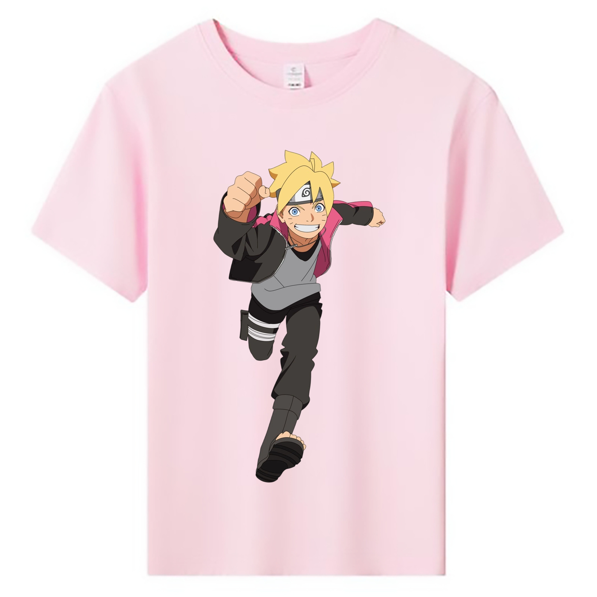 NARUTO -ナルト- うずまき ボルト Uzumaki Boruto 綿100％キッズTシャツ（フロントプリント）