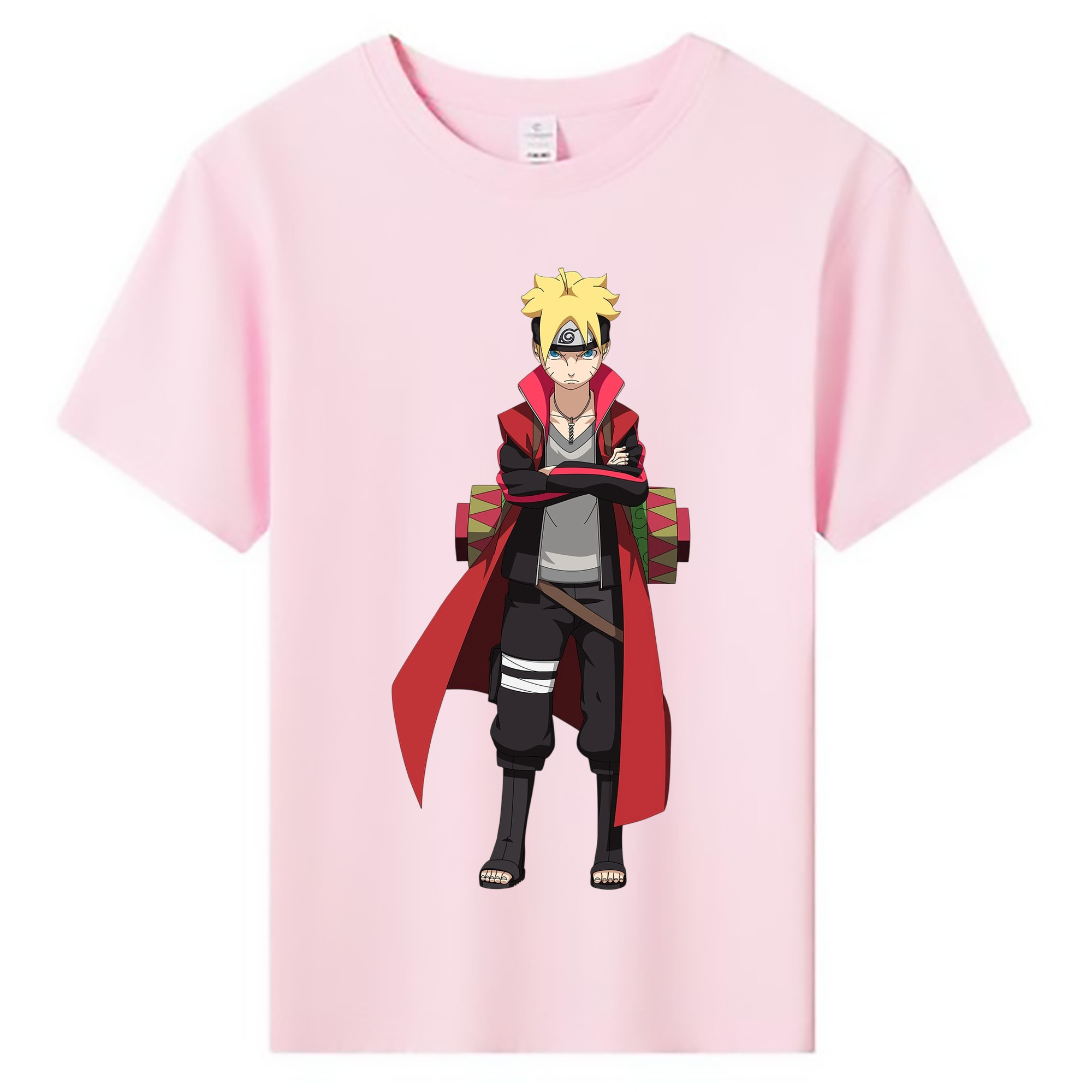 （画像用） NARUTO -ナルト- うずまき ボルト Uzumaki Boruto 綿100％キッズTシャツ（フロントプリント）