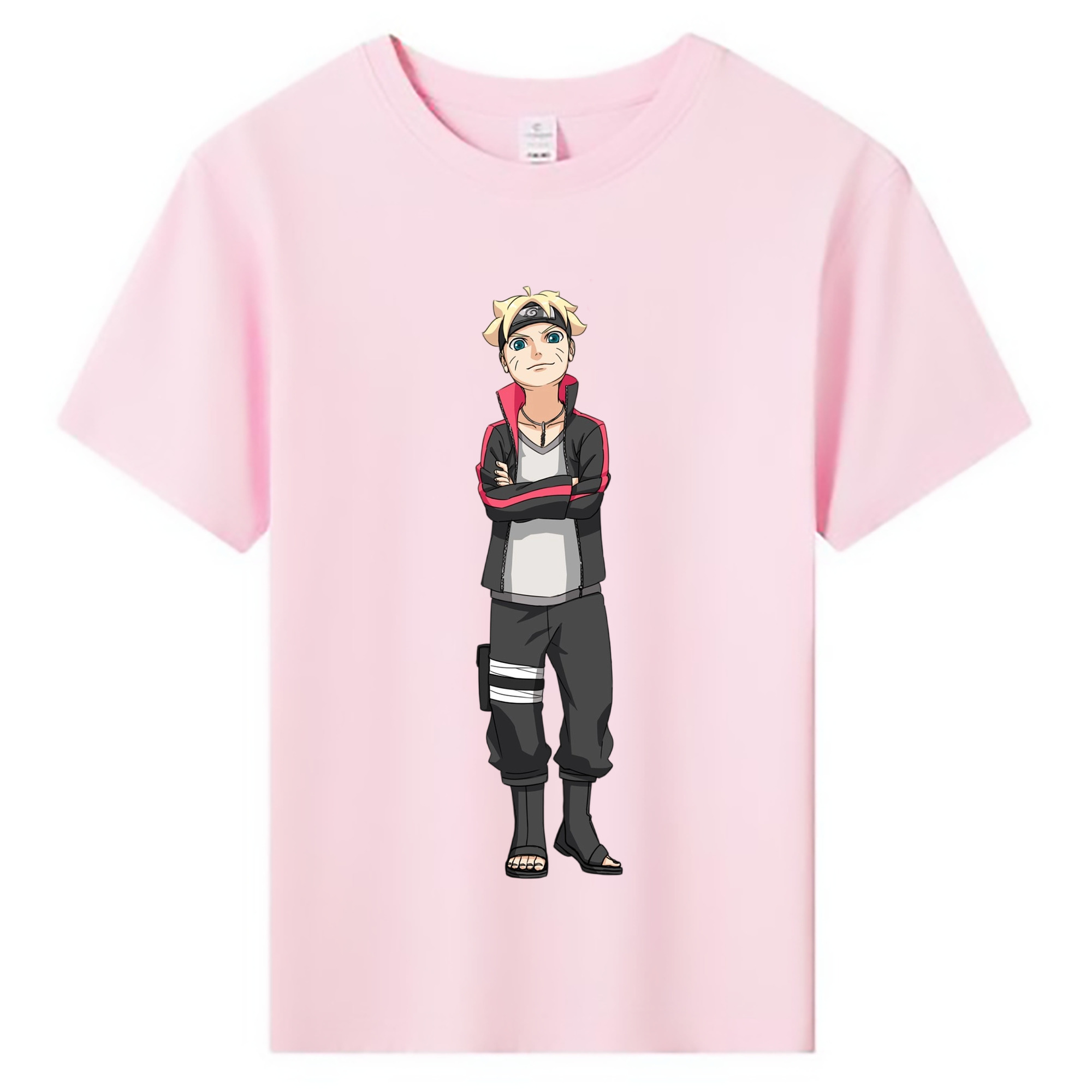 NARUTO -ナルト- うずまき ボルト Uzumaki Boruto 綿100％キッズTシャツ（フロントプリント）