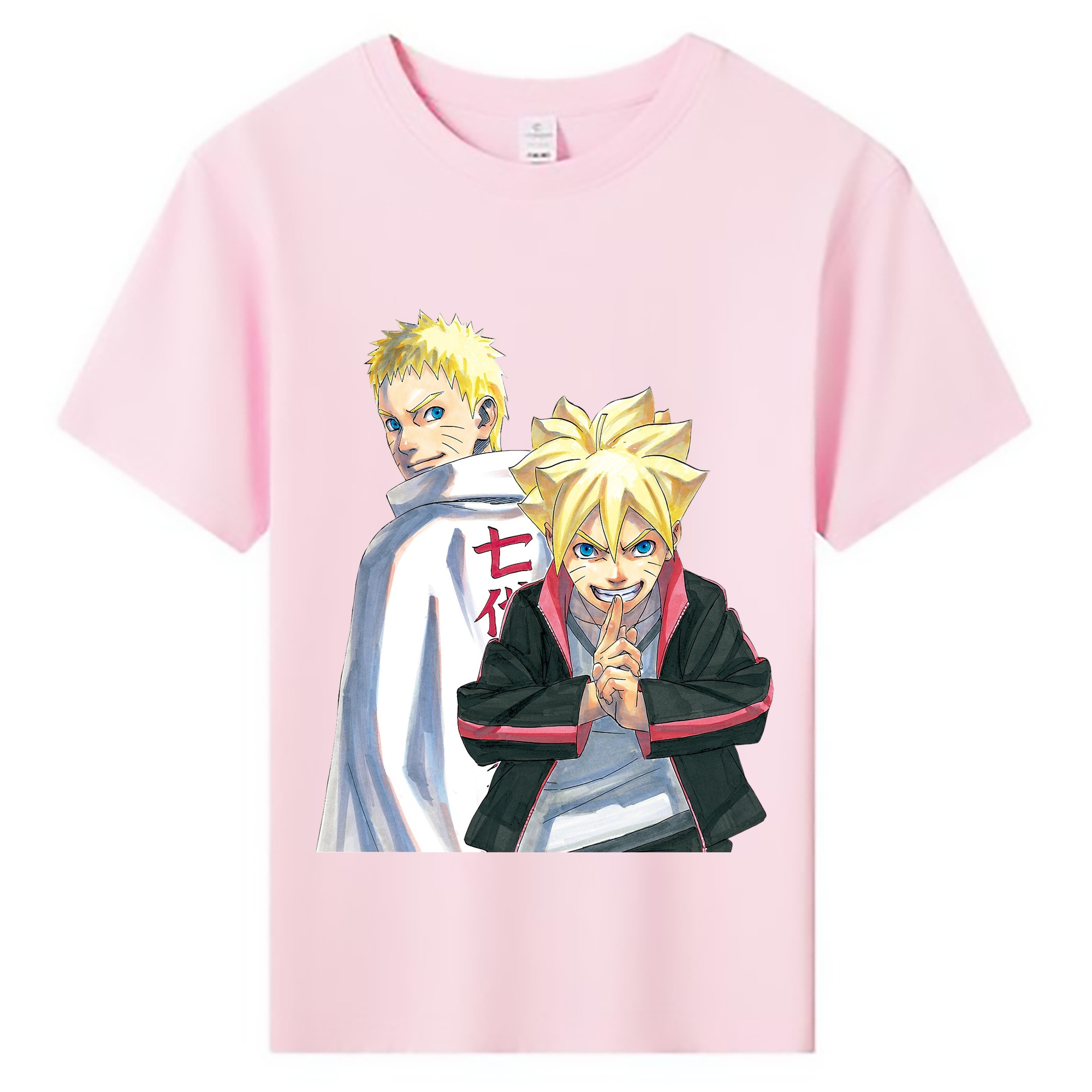 （画像用） NARUTO -ナルト- うずまき ボルト Uzumaki Boruto 綿100％キッズTシャツ（フロントプリント）