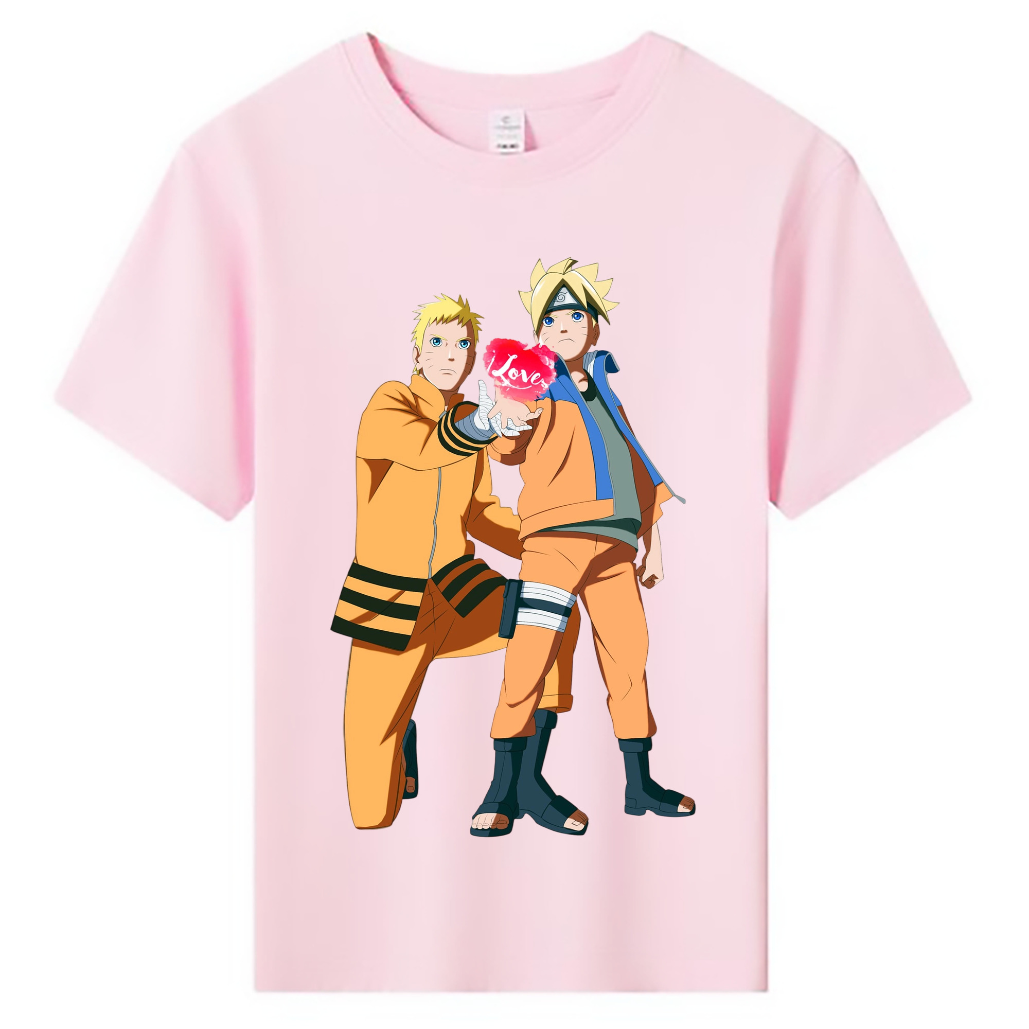 （画像用） NARUTO -ナルト- うずまき ボルト Uzumaki Boruto 綿100％キッズTシャツ（フロントプリント）