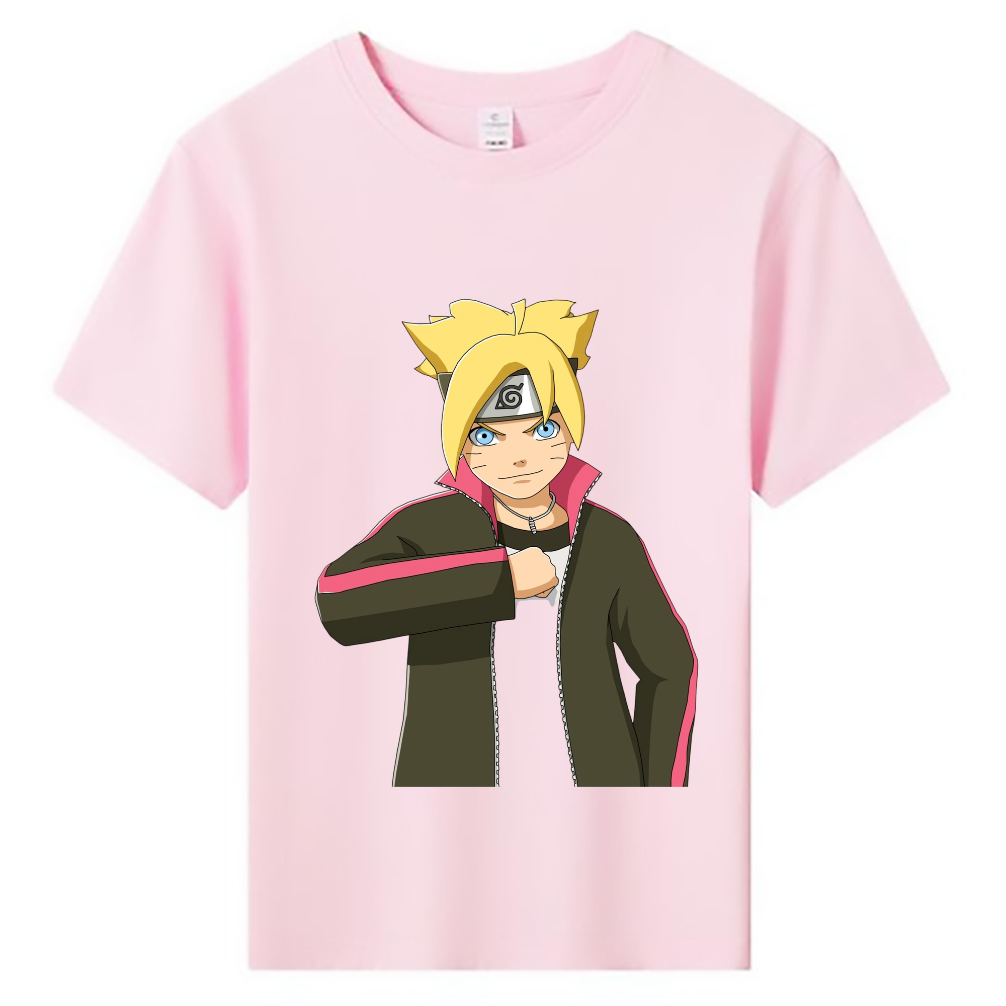 （画像用） NARUTO -ナルト- うずまき ボルト Uzumaki Boruto 綿100％キッズTシャツ（フロントプリント）