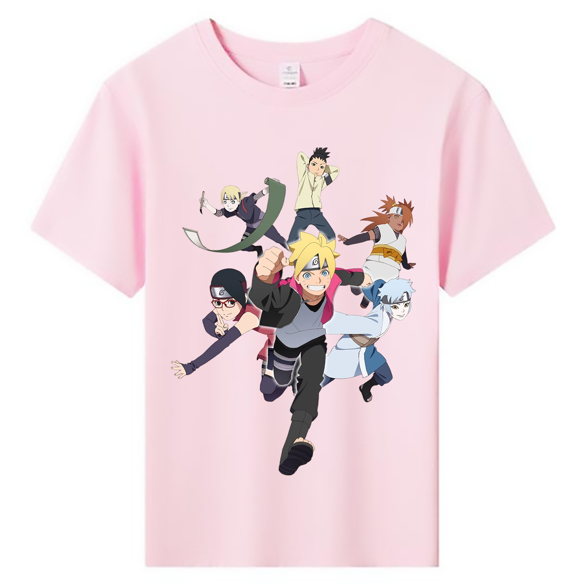 NARUTO -ナルト- うずまき ボルト Uzumaki Boruto 綿100％キッズTシャツ（フロントプリント）