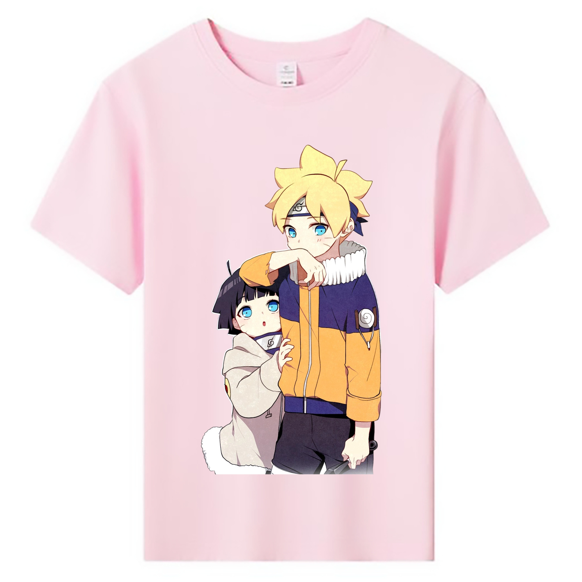 （画像用） NARUTO -ナルト- うずまき ボルト Uzumaki Boruto 綿100％キッズTシャツ（フロントプリント）