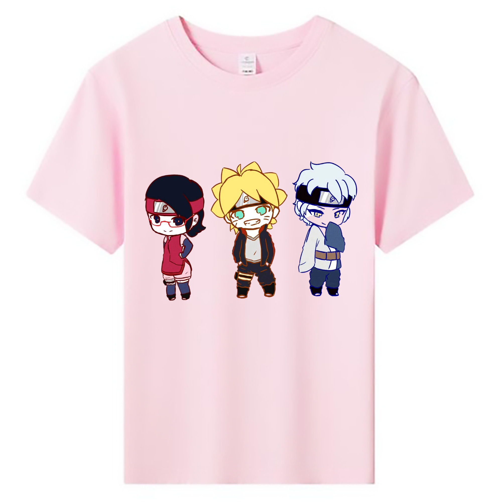 （画像用） NARUTO -ナルト- うずまき ボルト Uzumaki Boruto 綿100％キッズTシャツ（フロントプリント）