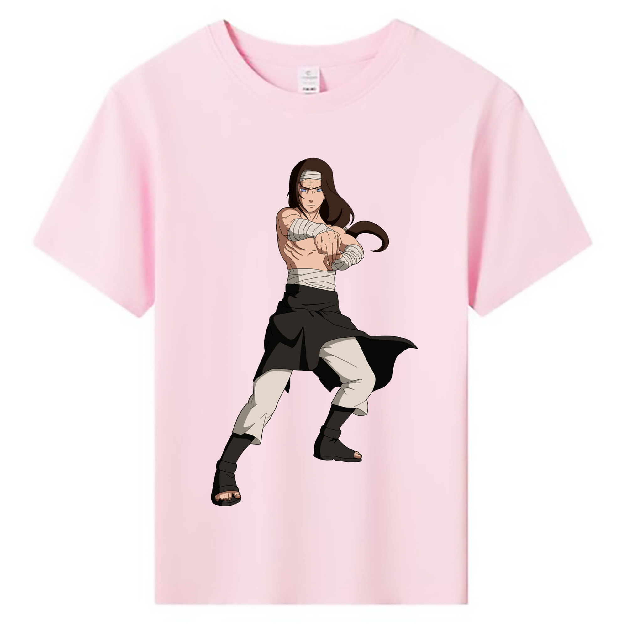 （画像用） NARUTO -ナルト- 日向ネジ Hyūga Neji 綿100％キッズTシャツ（フロントプリント）