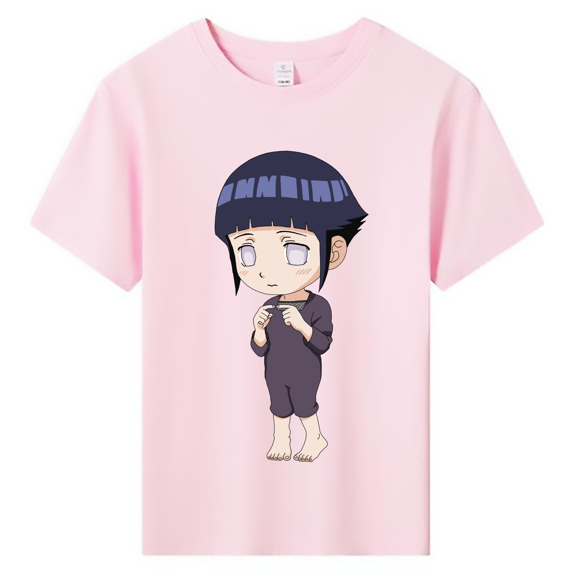 （画像用） NARUTO -ナルト- 日向ヒナタ Hyūga Hinata 綿100％キッズTシャツ（フロントプリント）