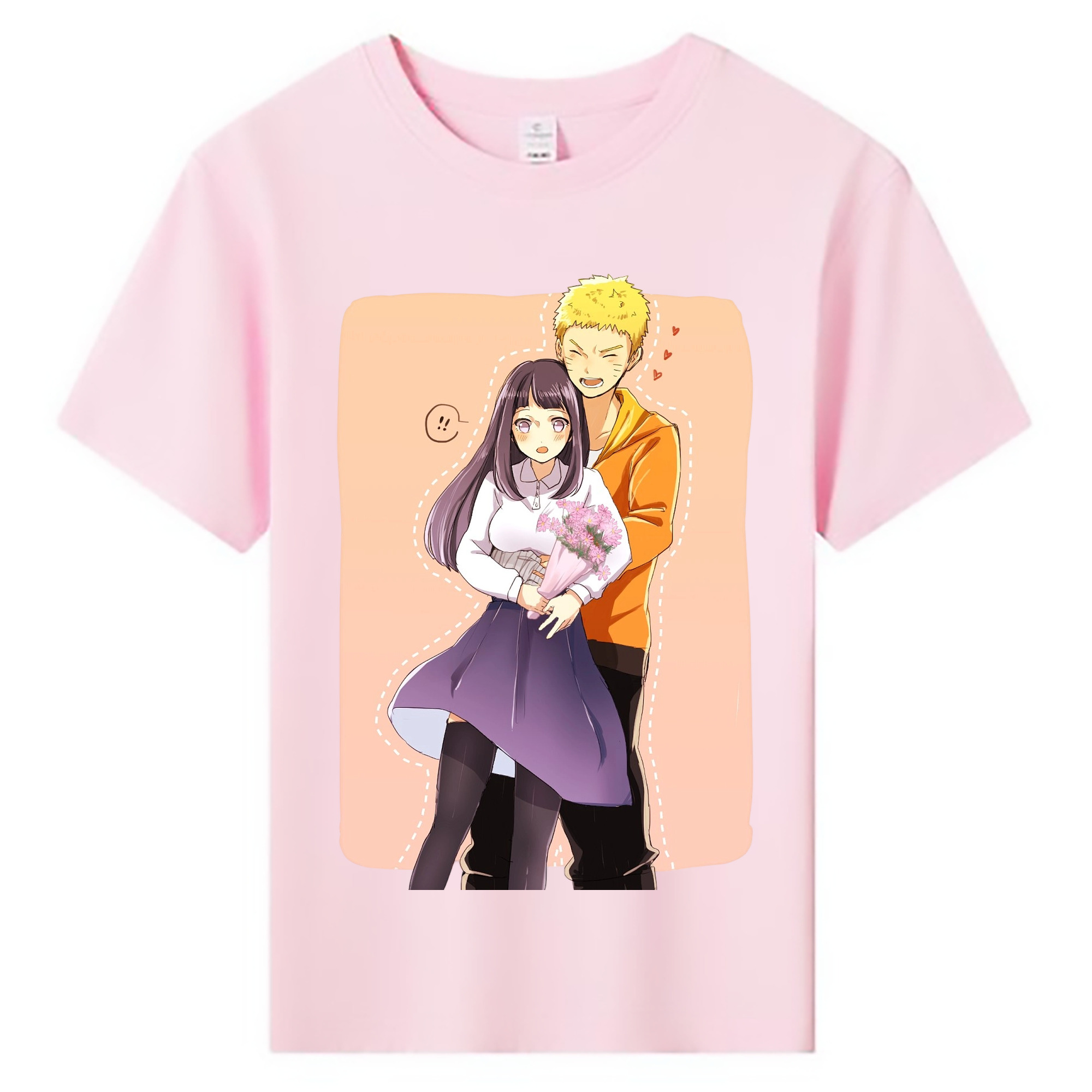 （画像用） NARUTO -ナルト- 日向ヒナタ Hyūga Hinata 綿100％キッズTシャツ（フロントプリント）