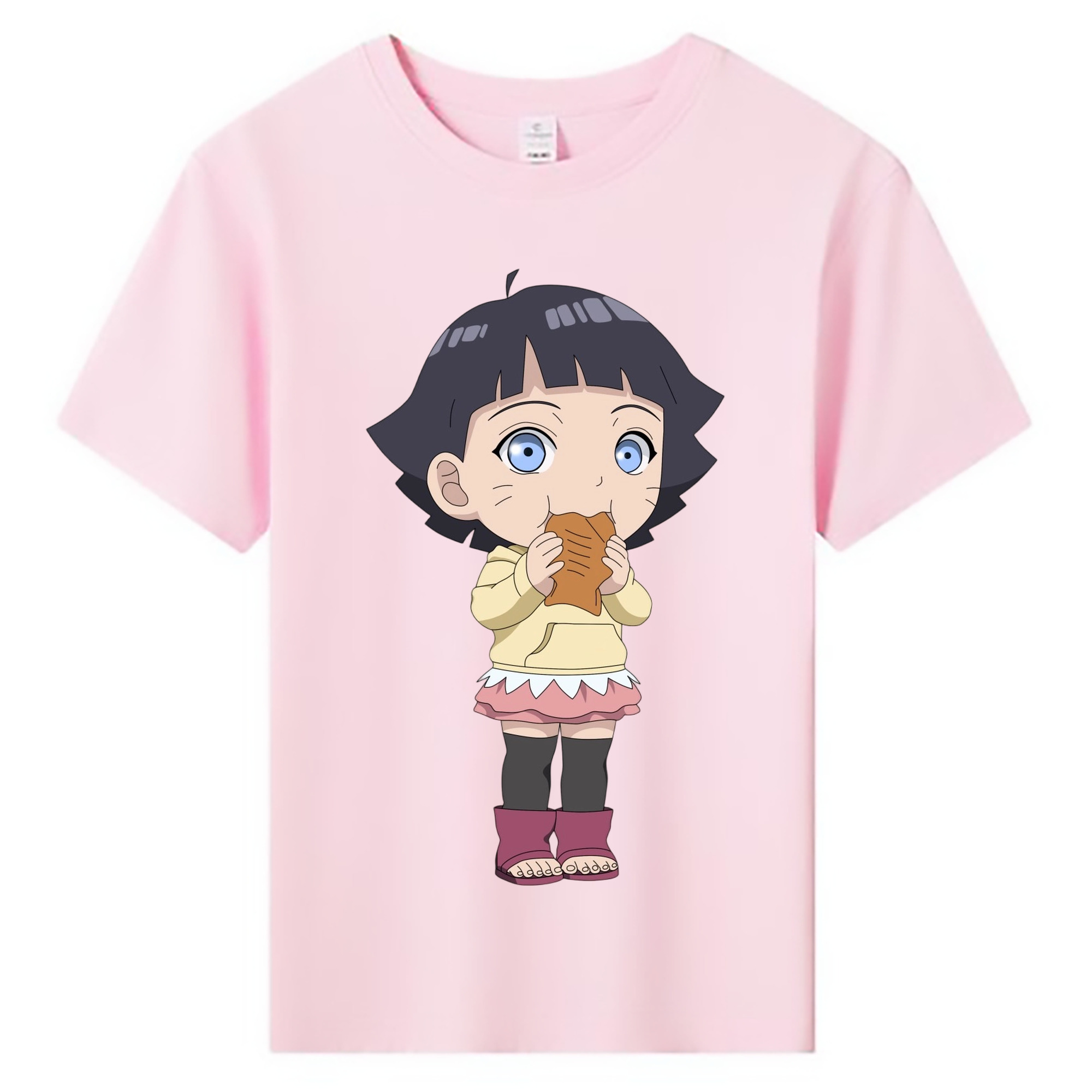 （画像用） NARUTO -ナルト- うずまき ヒマワリ Uzumaki Himawari 綿100％キッズTシャツ（フロントプリント）