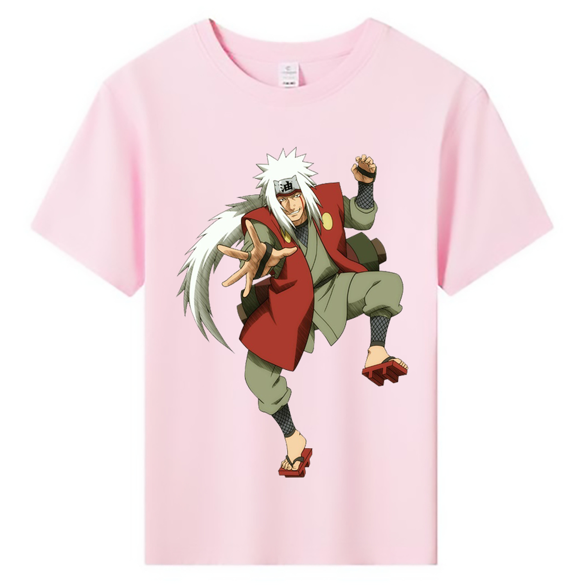 （画像用） NARUTO -ナルト- 自来也（じらいや） Jiraiya 綿100％キッズTシャツ（フロントプリント）