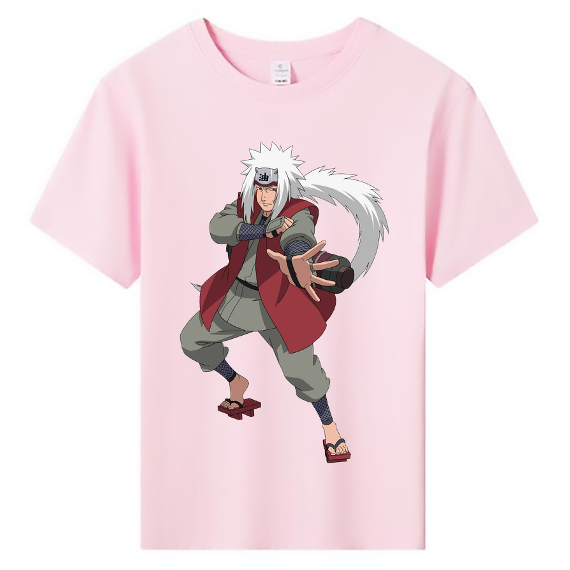 （画像用） NARUTO -ナルト- 自来也（じらいや） Jiraiya 綿100％キッズTシャツ（フロントプリント）