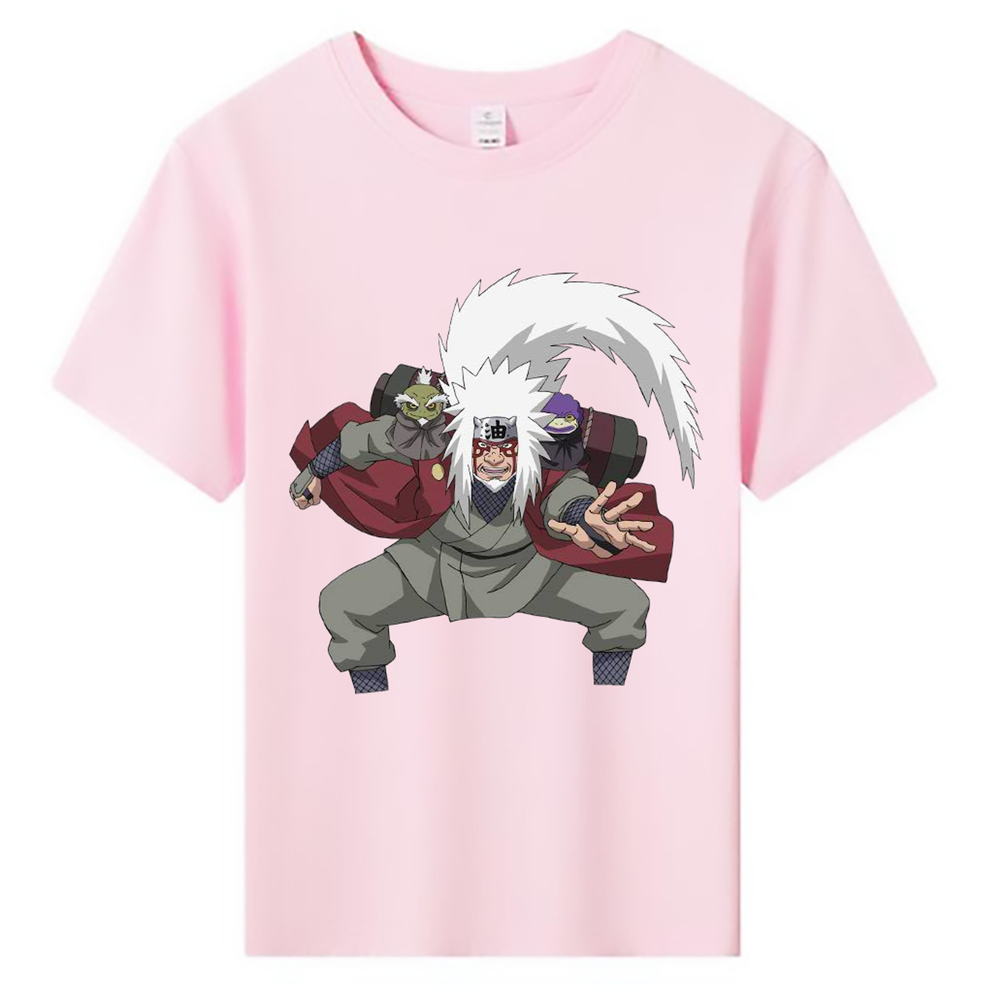 （画像用） NARUTO -ナルト- 自来也（じらいや） Jiraiya 綿100％キッズTシャツ（フロントプリント）