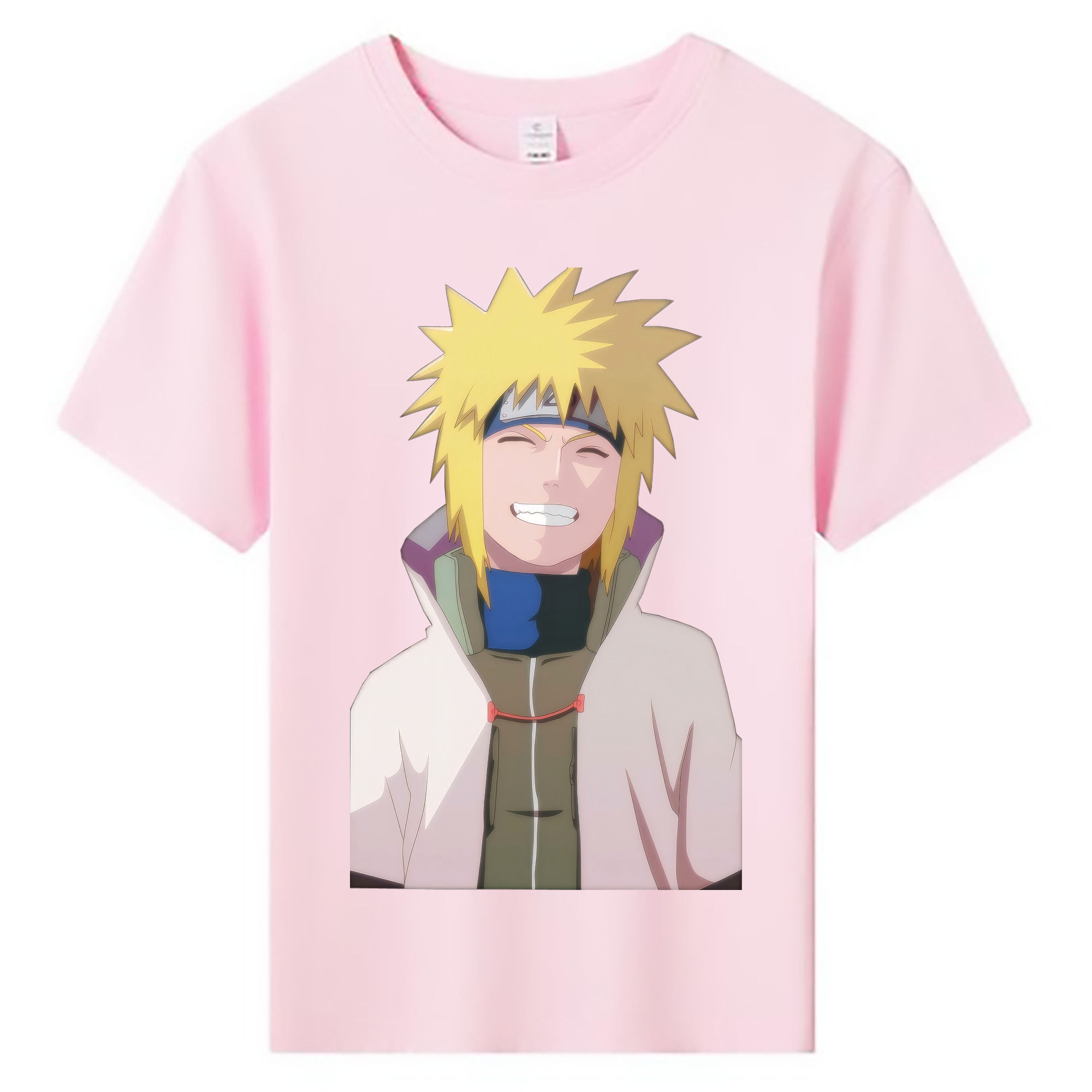 （画像用） NARUTO -ナルト- 波風 ミナト Namikaze Minato 綿100％キッズTシャツ（フロントプリント）