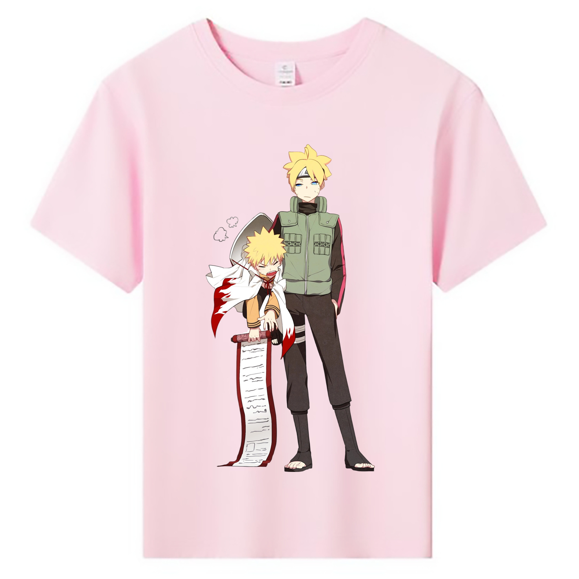 （画像用） NARUTO -ナルト- 波風 ミナト Namikaze Minato 綿100％キッズTシャツ（フロントプリント）