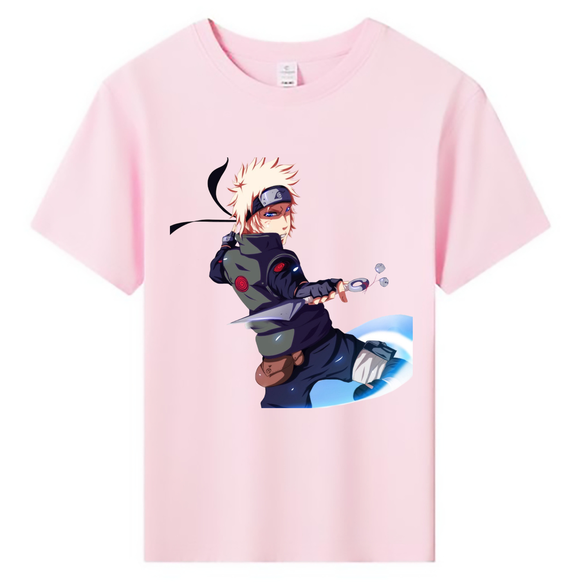 （画像用） NARUTO -ナルト- 波風 ミナト Namikaze Minato 綿100％キッズTシャツ（フロントプリント）