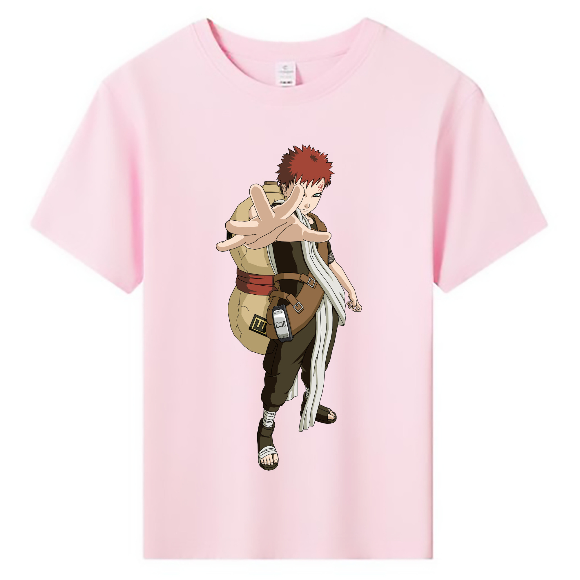 （画像用） NARUTO -ナルト- ガアラ Gaara 綿100％キッズTシャツ（フロントプリント）