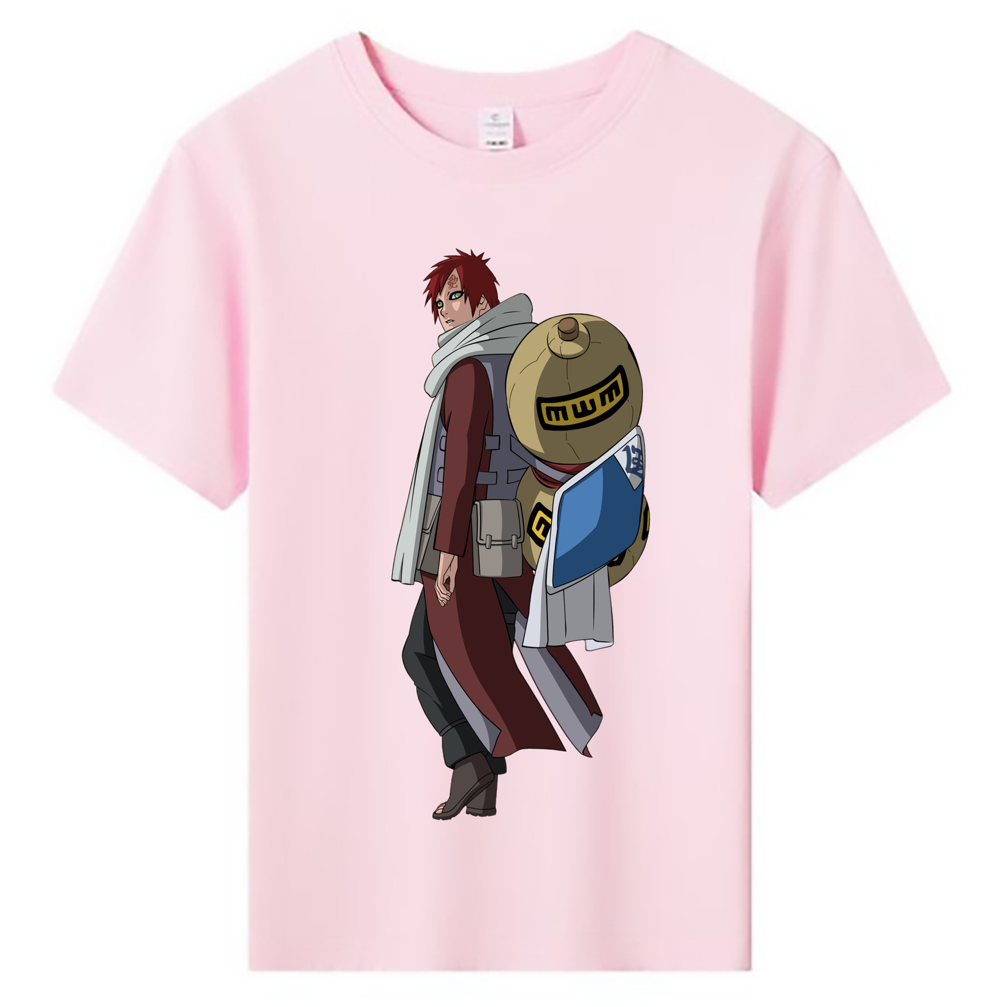 （画像用） NARUTO -ナルト- ガアラ Gaara 綿100％キッズTシャツ（フロントプリント）