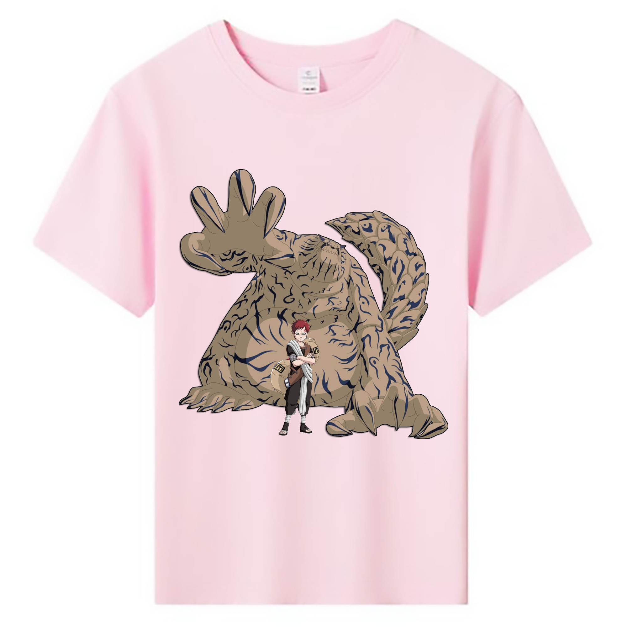 （画像用） NARUTO -ナルト- ガアラ Gaara 綿100％キッズTシャツ（フロントプリント）