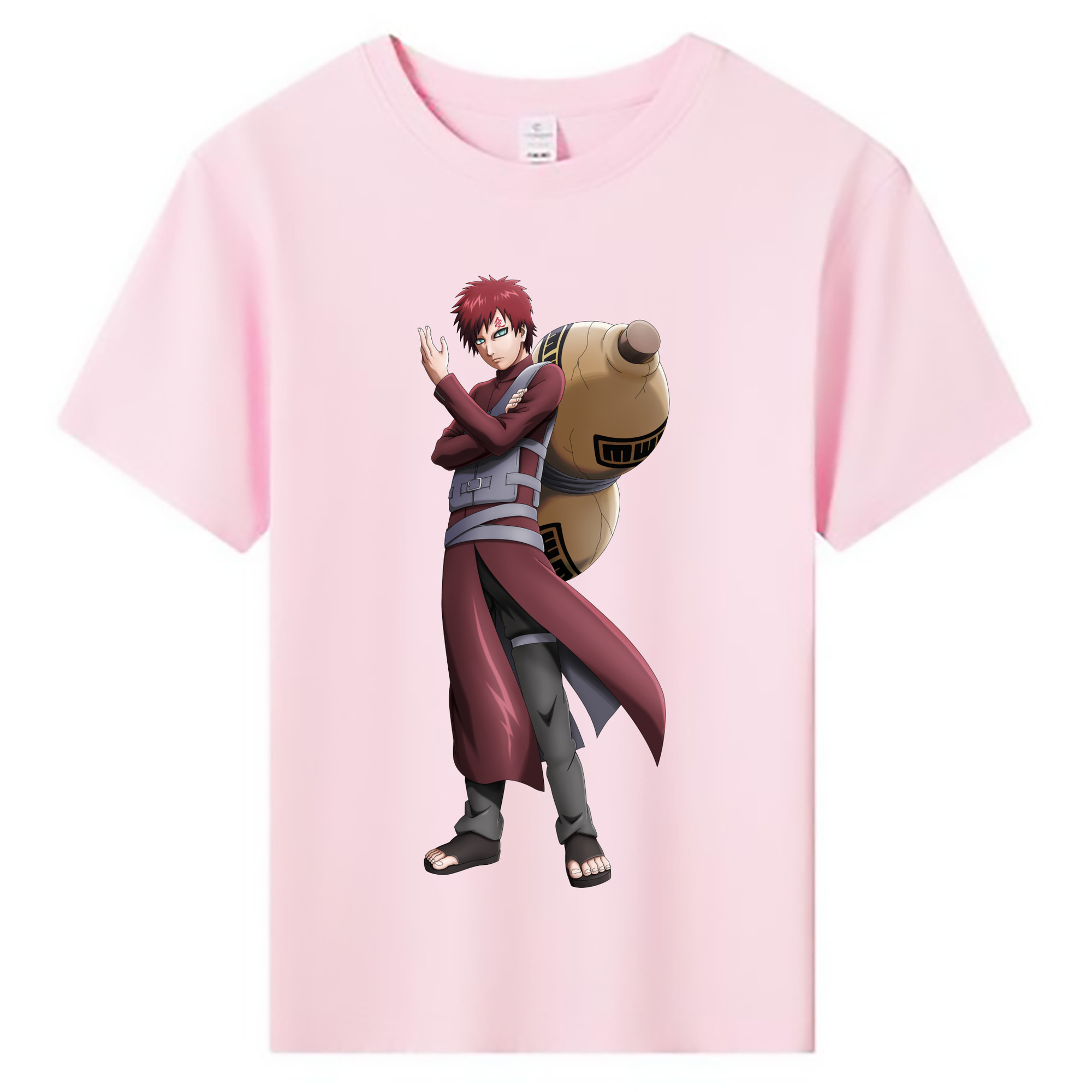 （画像用） NARUTO -ナルト- ガアラ Gaara 綿100％キッズTシャツ（フロントプリント）