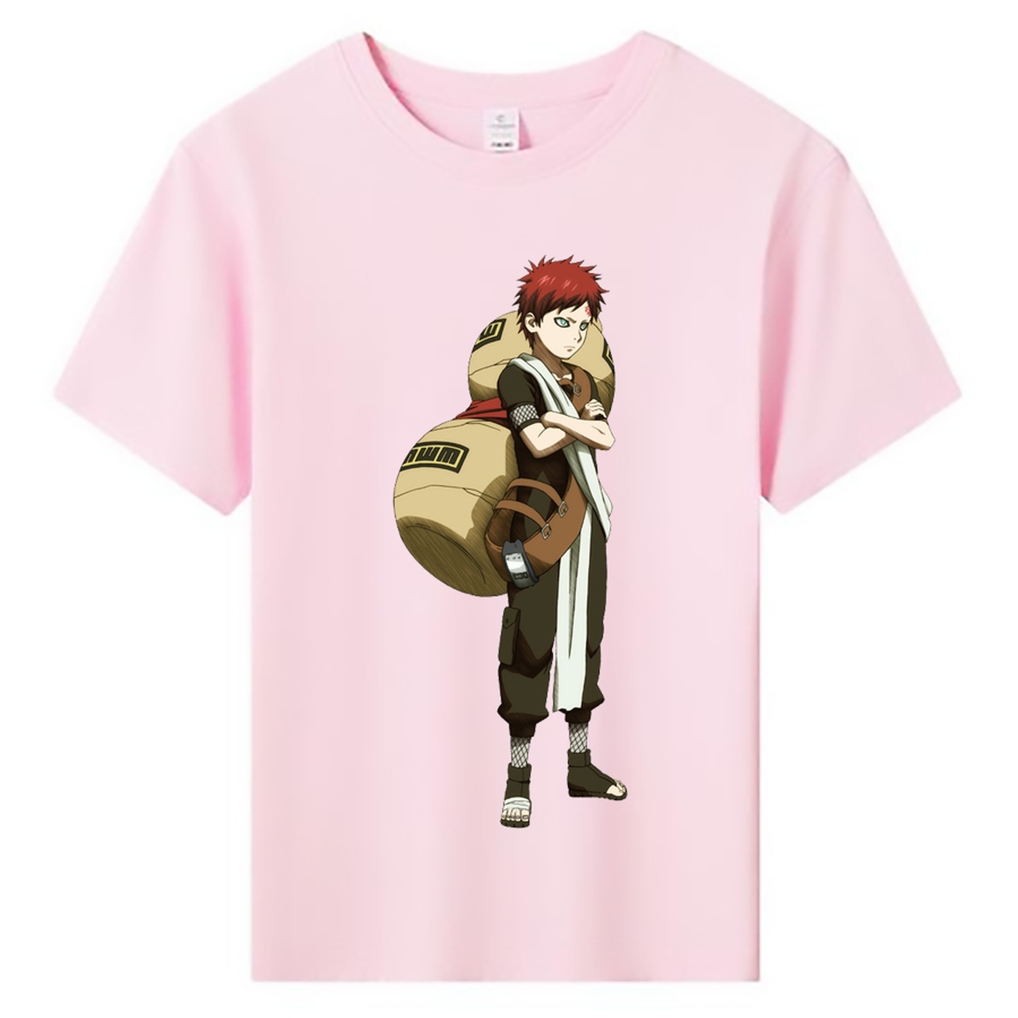 （画像用） NARUTO -ナルト- ガアラ Gaara 綿100％キッズTシャツ（フロントプリント）