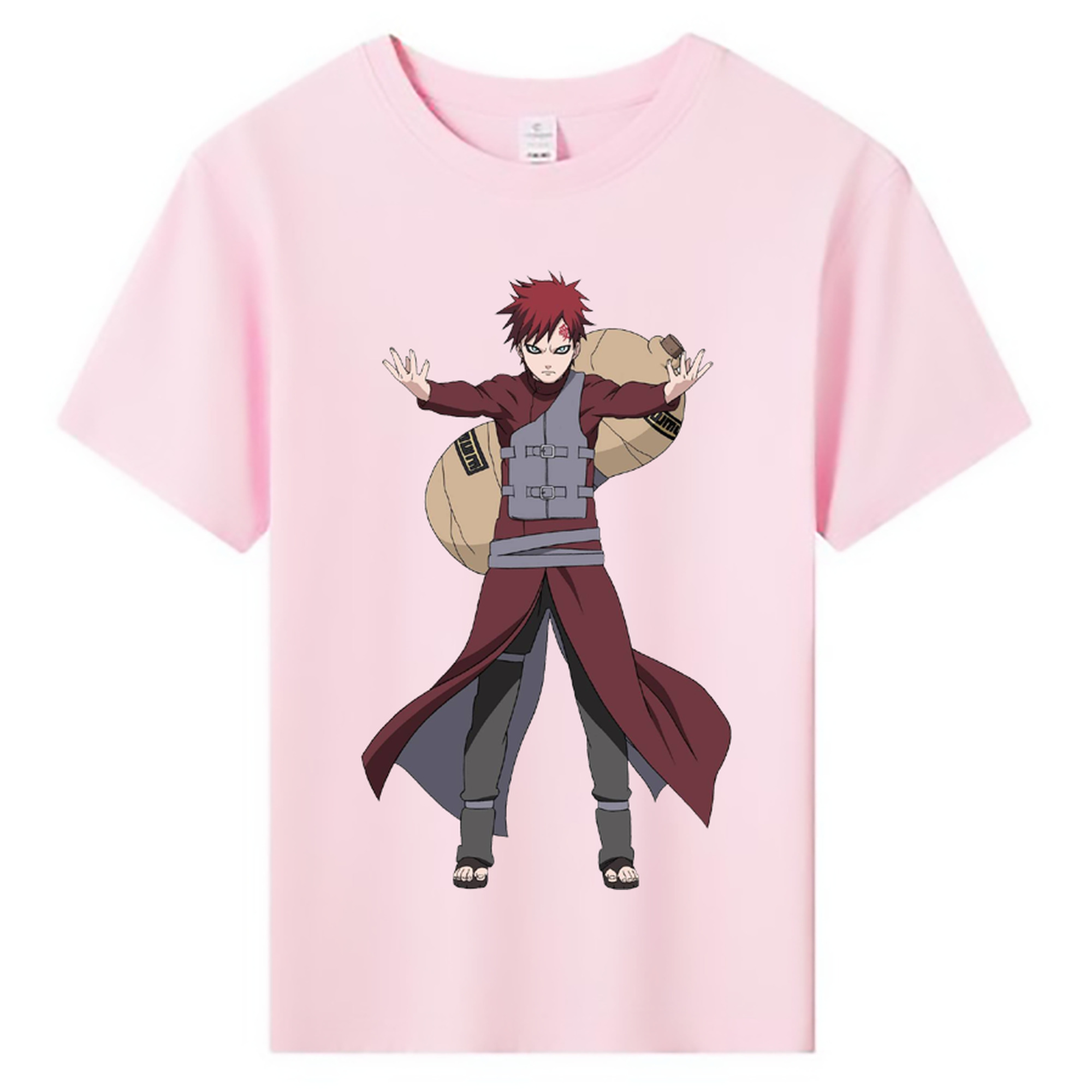 （画像用） NARUTO -ナルト- ガアラ Gaara 綿100％キッズTシャツ（フロントプリント）