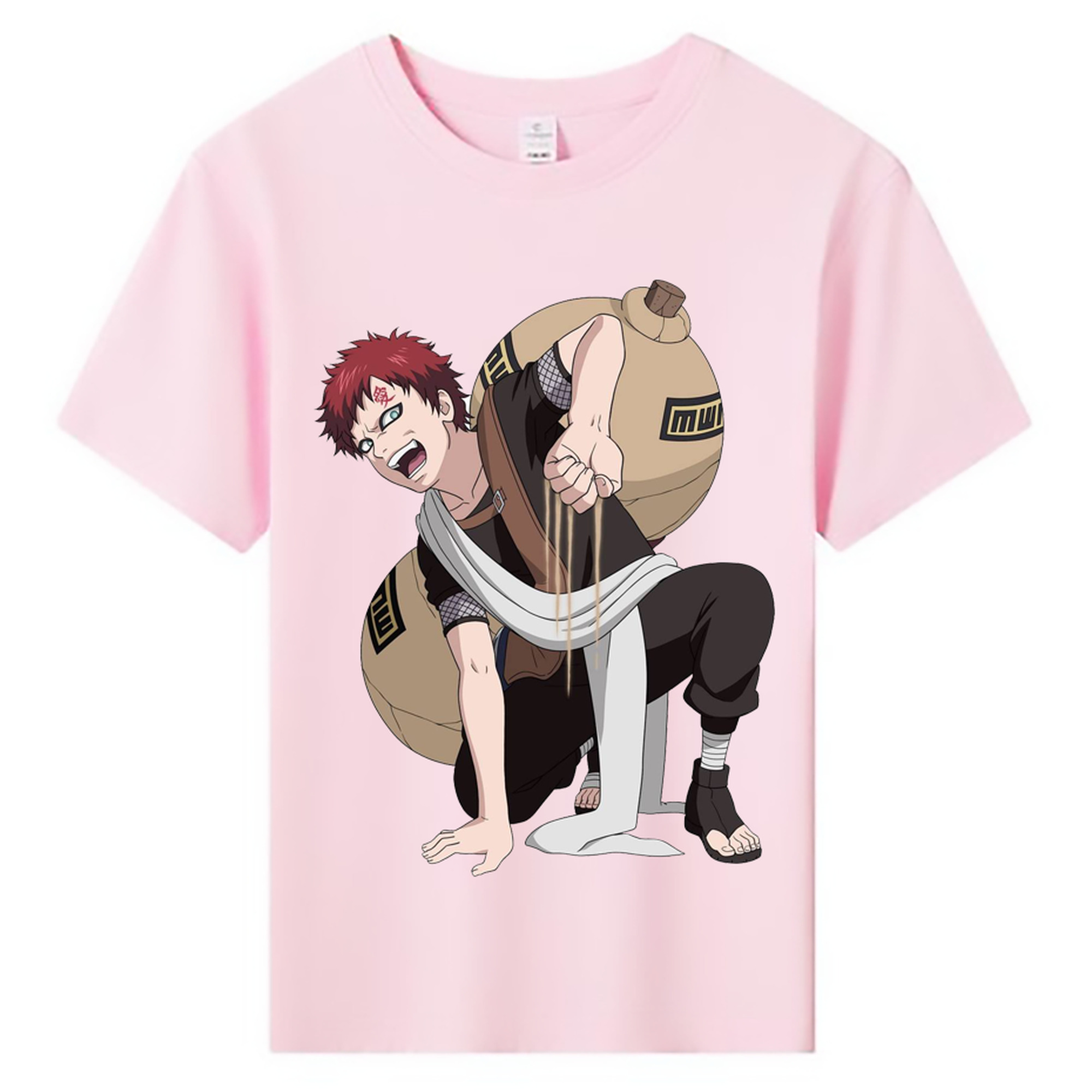（画像用） NARUTO -ナルト- ガアラ Gaara 綿100％キッズTシャツ（フロントプリント）