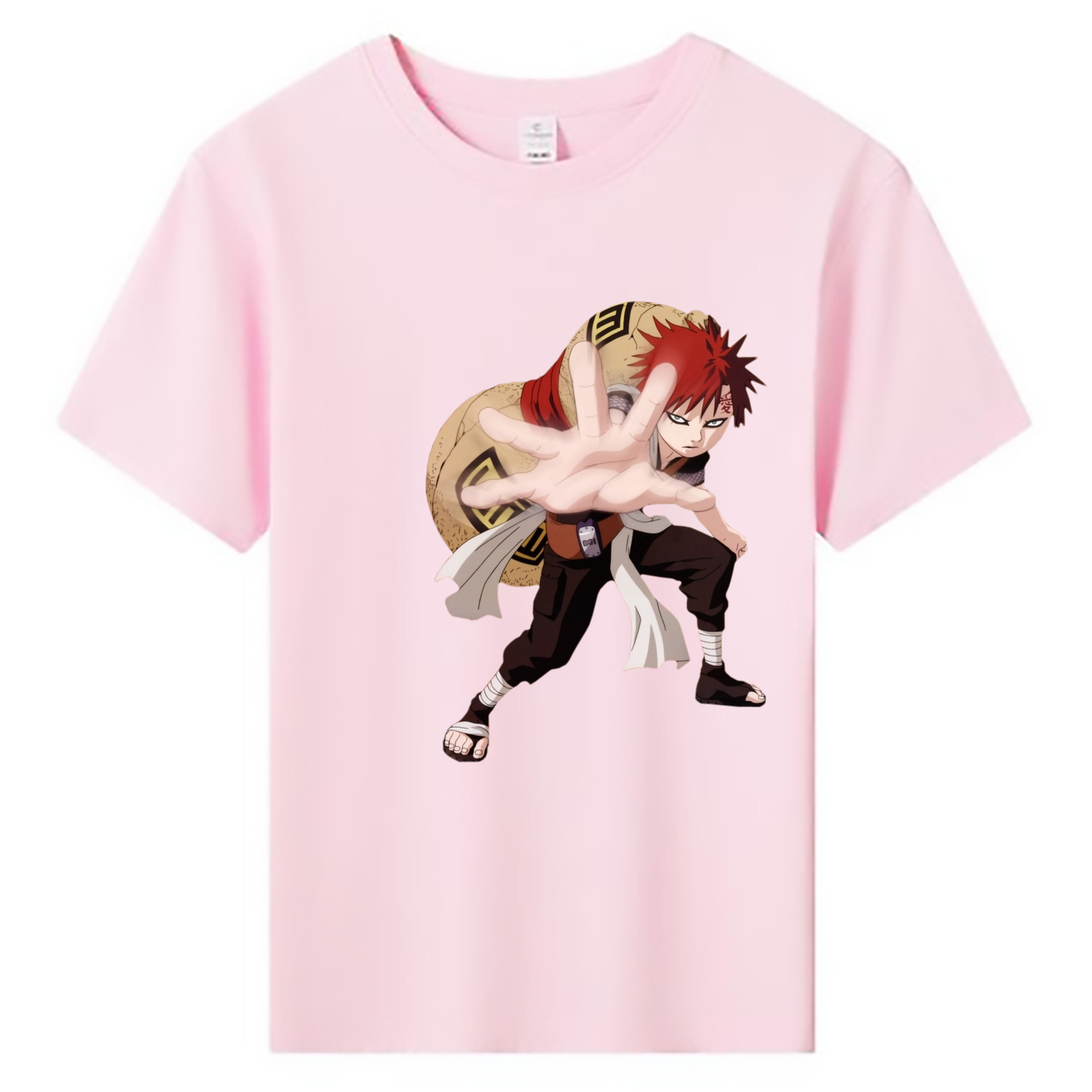 （画像用） NARUTO -ナルト- ガアラ Gaara 綿100％キッズTシャツ（フロントプリント）