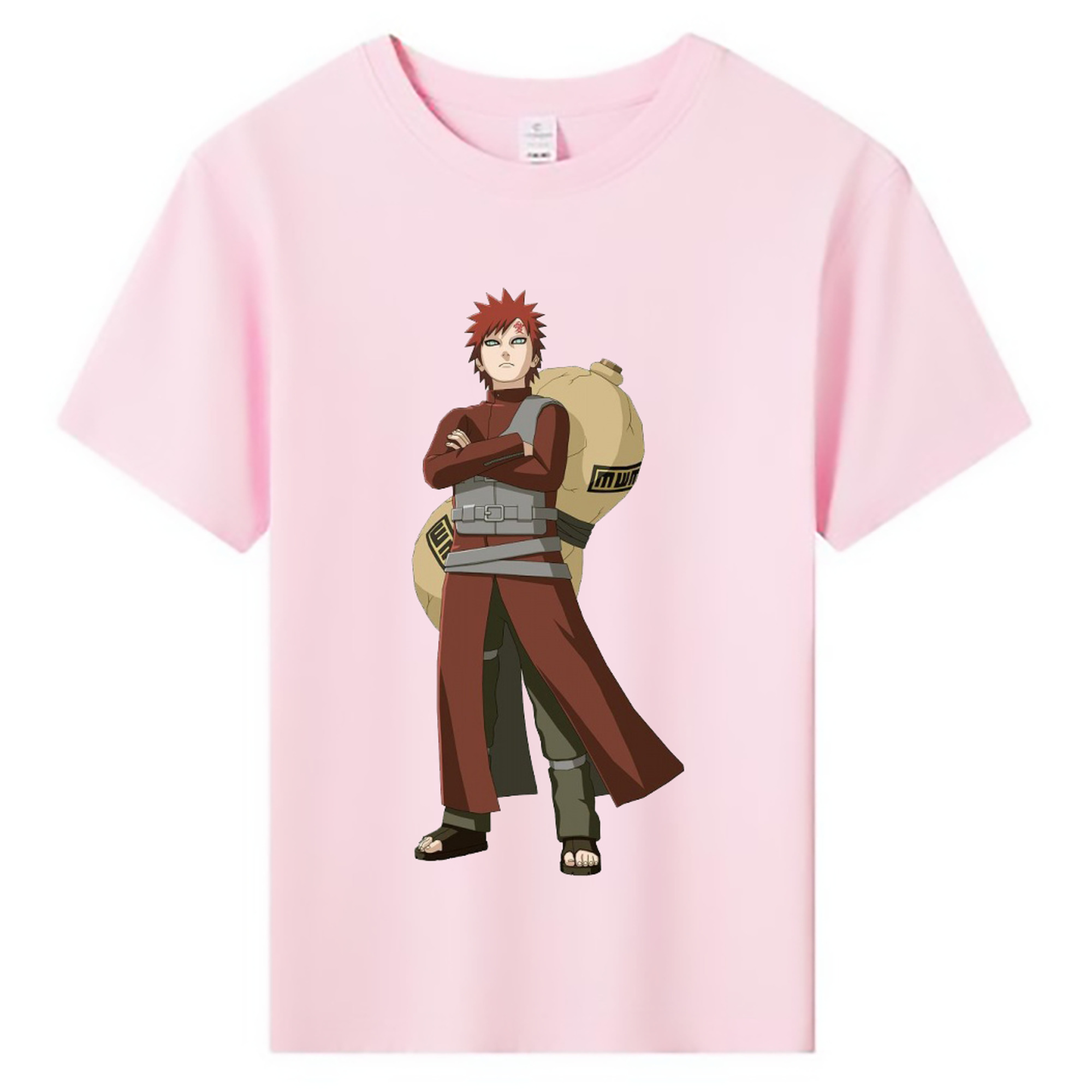 （画像用） NARUTO -ナルト- ガアラ Gaara 綿100％キッズTシャツ（フロントプリント）