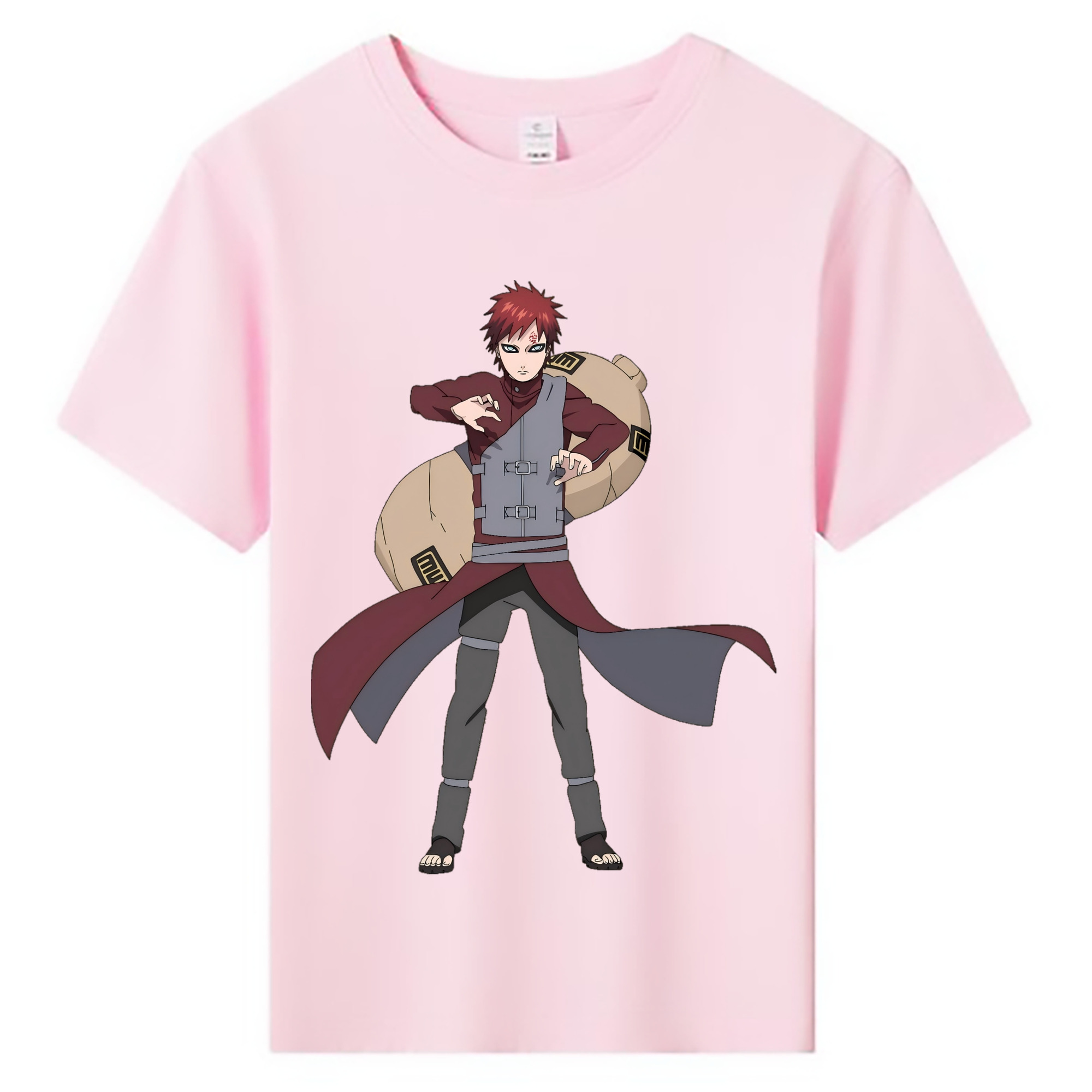 （画像用） NARUTO -ナルト- ガアラ Gaara 綿100％キッズTシャツ（フロントプリント）