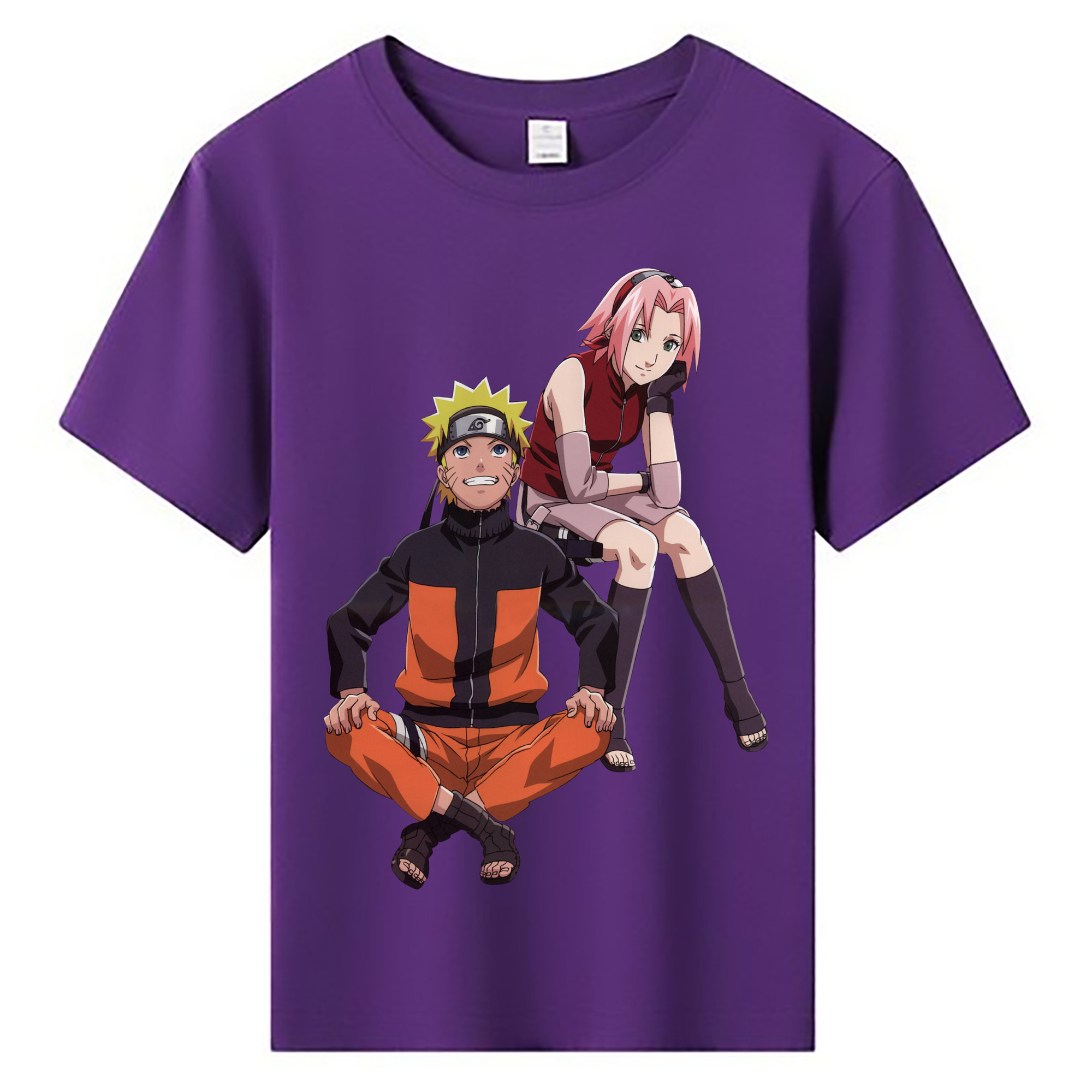（画像用） NARUTO -ナルト- うずまき ナルト Uzumaki Naruto 綿100％キッズTシャツ（フロントプリント）