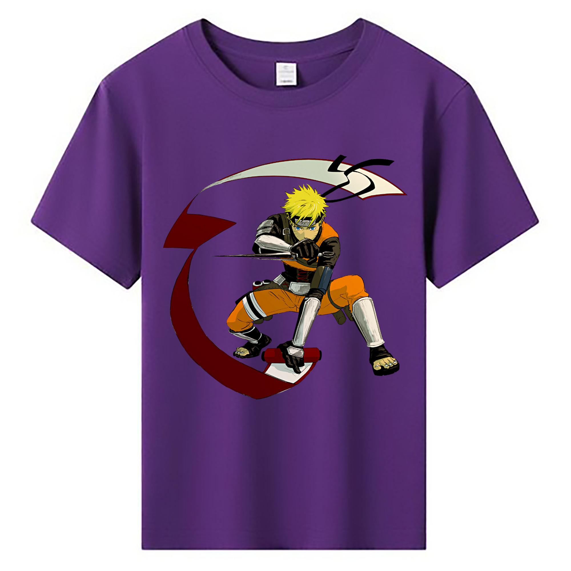 （画像用） NARUTO -ナルト- うずまき ナルト Uzumaki Naruto 綿100％キッズTシャツ（フロントプリント）