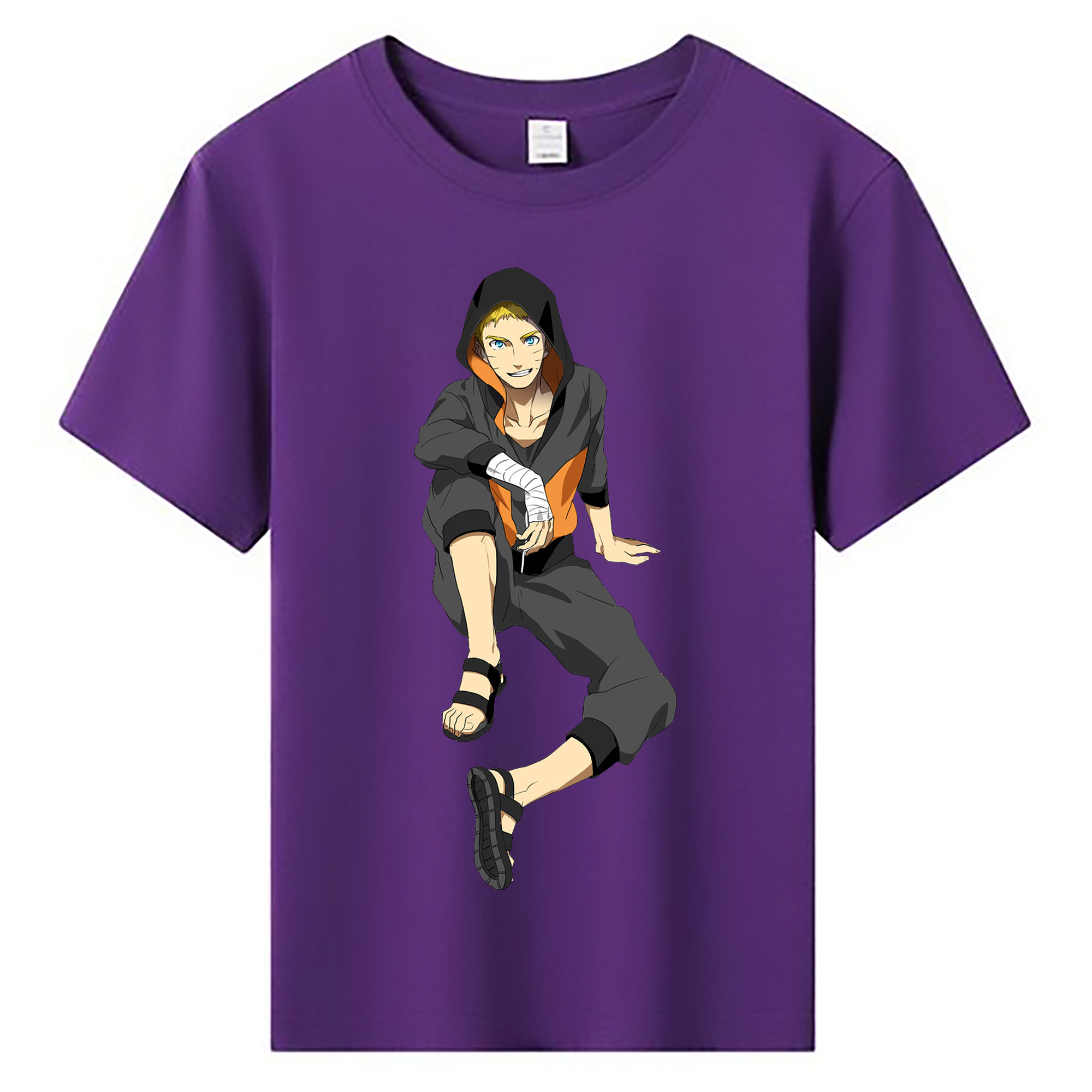 （画像用） NARUTO -ナルト- うずまき ナルト Uzumaki Naruto 綿100％キッズTシャツ（フロントプリント）