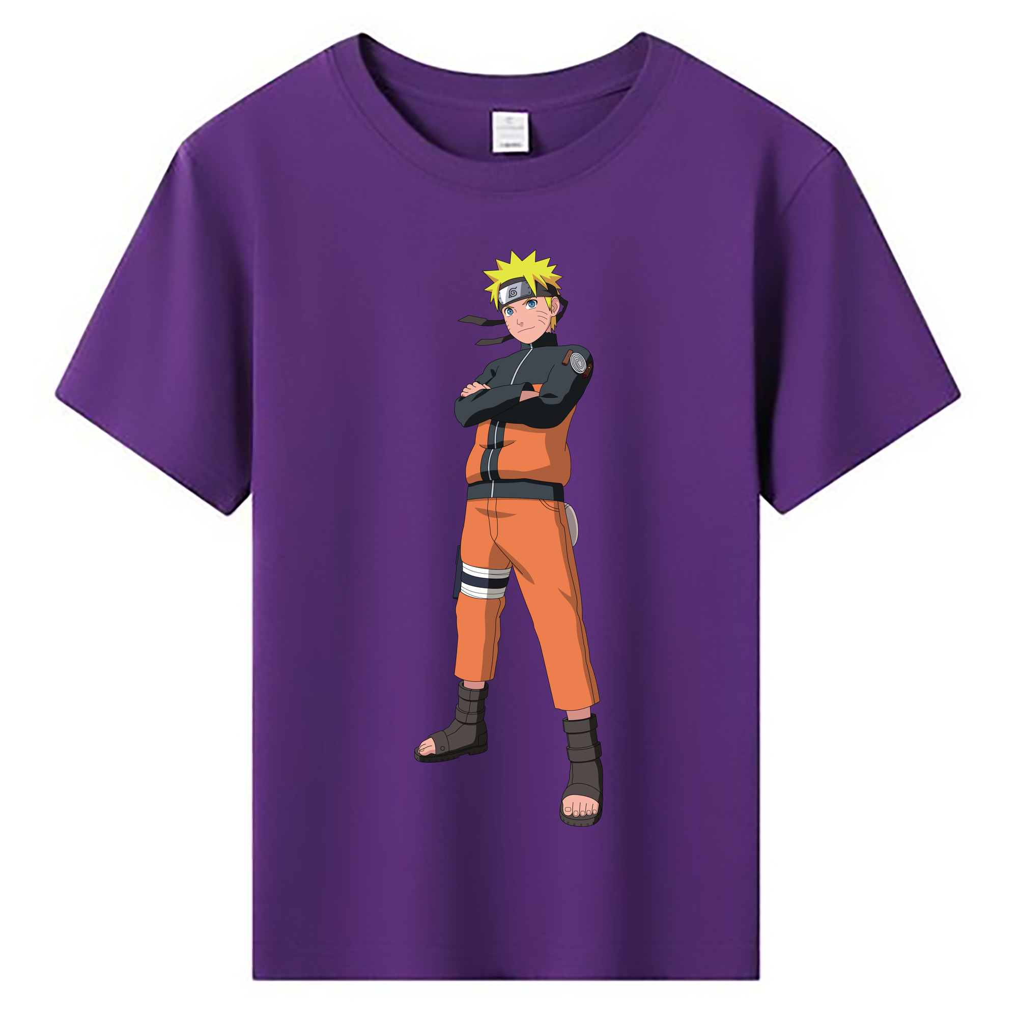 （画像用） NARUTO -ナルト- うずまき ナルト Uzumaki Naruto 綿100％キッズTシャツ（フロントプリント）