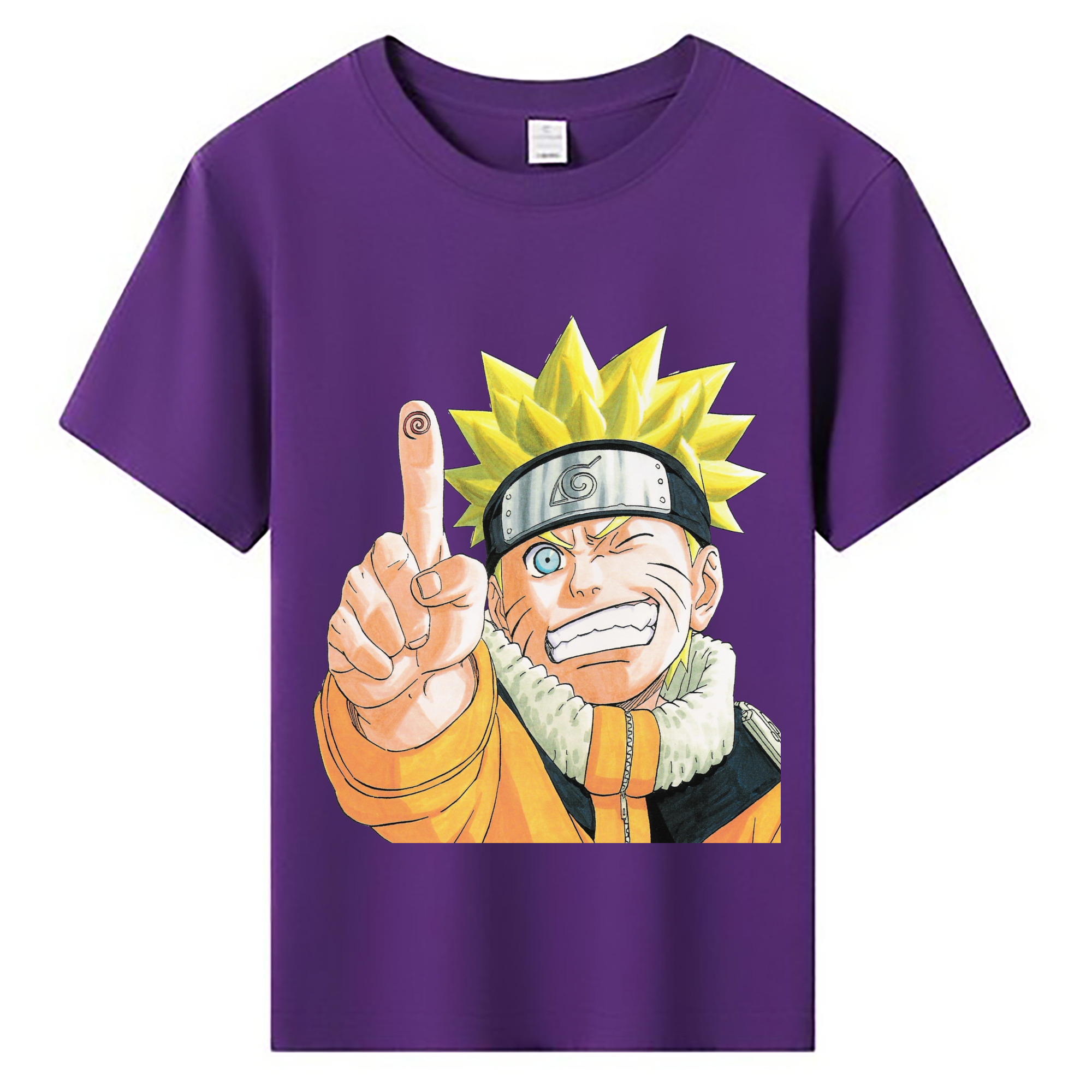 （画像用） NARUTO -ナルト- うずまき ナルト Uzumaki Naruto 綿100％キッズTシャツ（フロントプリント）