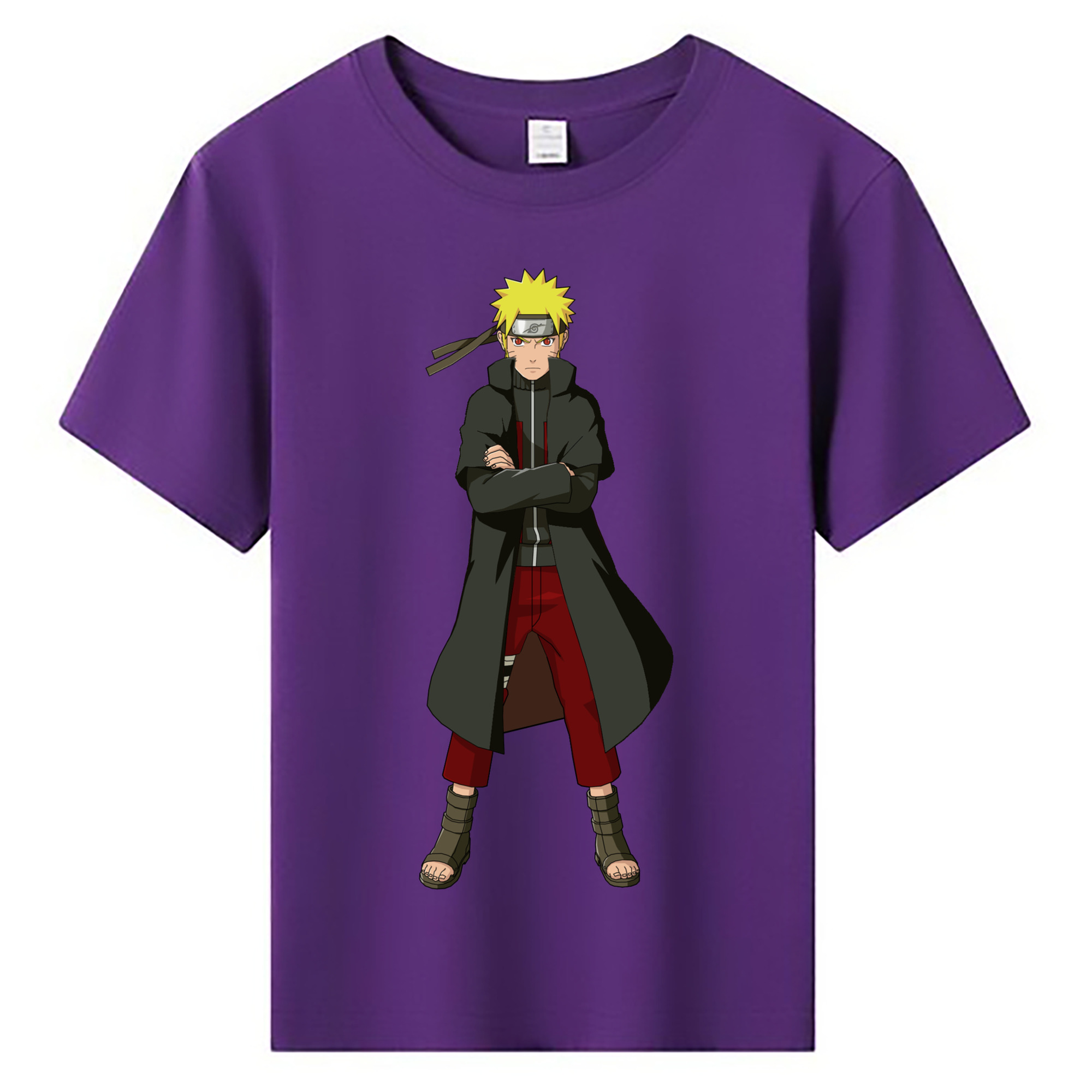 （画像用） NARUTO -ナルト- うずまき ナルト Uzumaki Naruto 綿100％キッズTシャツ（フロントプリント）