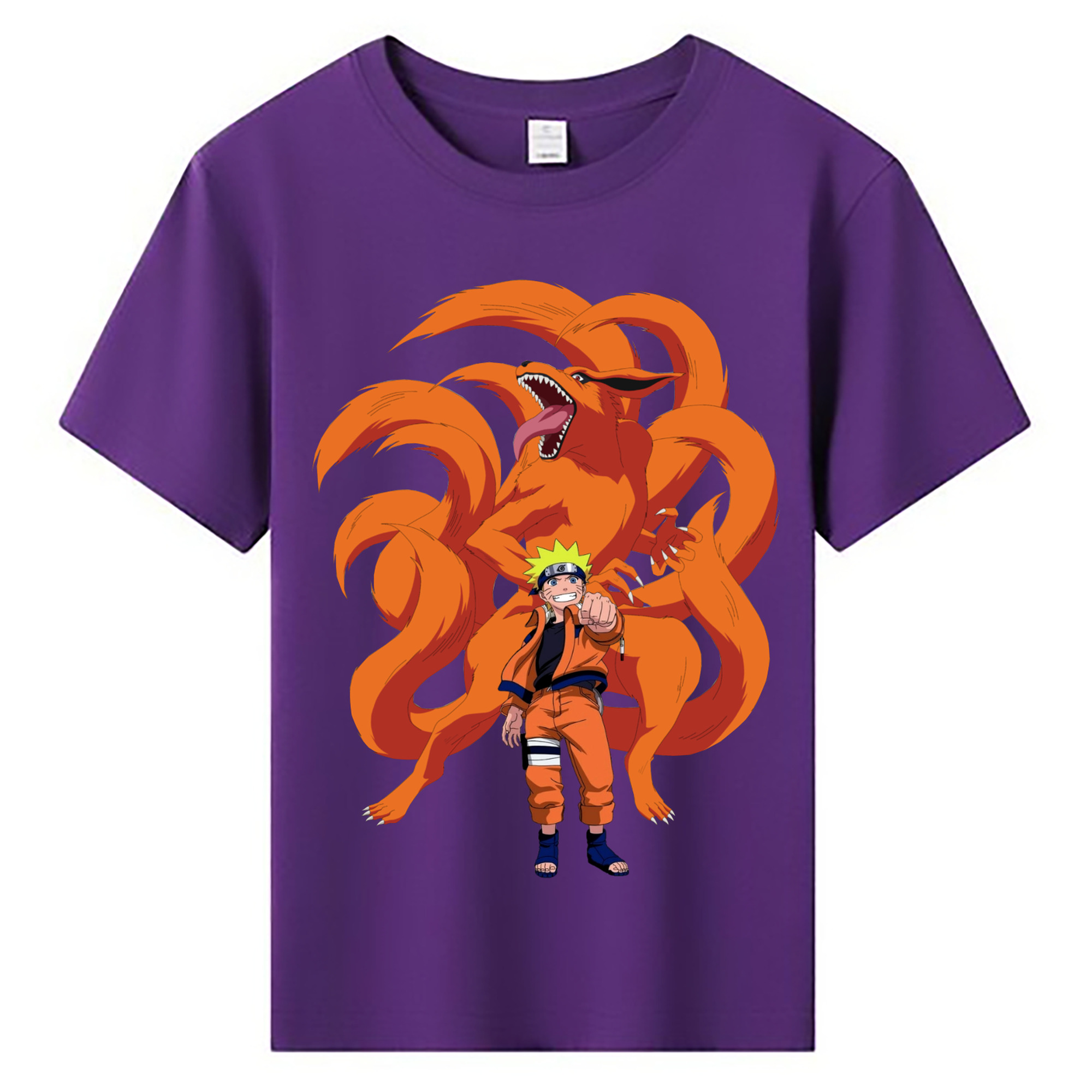 （画像用） NARUTO -ナルト- うずまき ナルト Uzumaki Naruto 綿100％キッズTシャツ（フロントプリント）