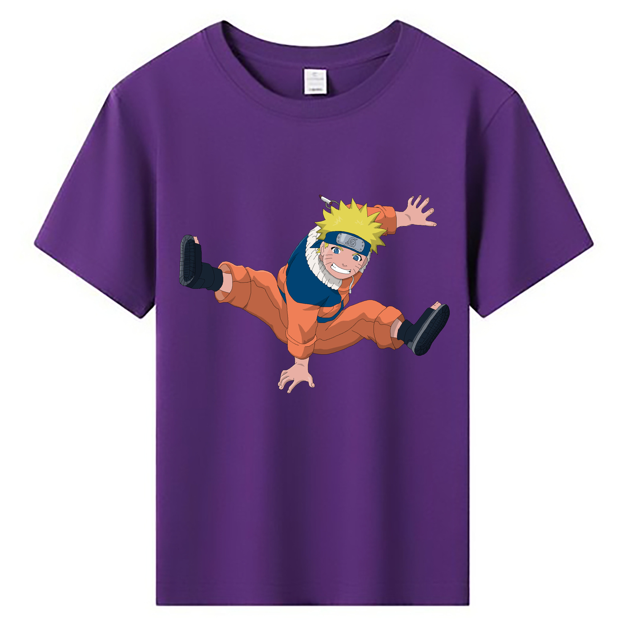 （画像用） NARUTO -ナルト- うずまき ナルト Uzumaki Naruto 綿100％キッズTシャツ（フロントプリント）