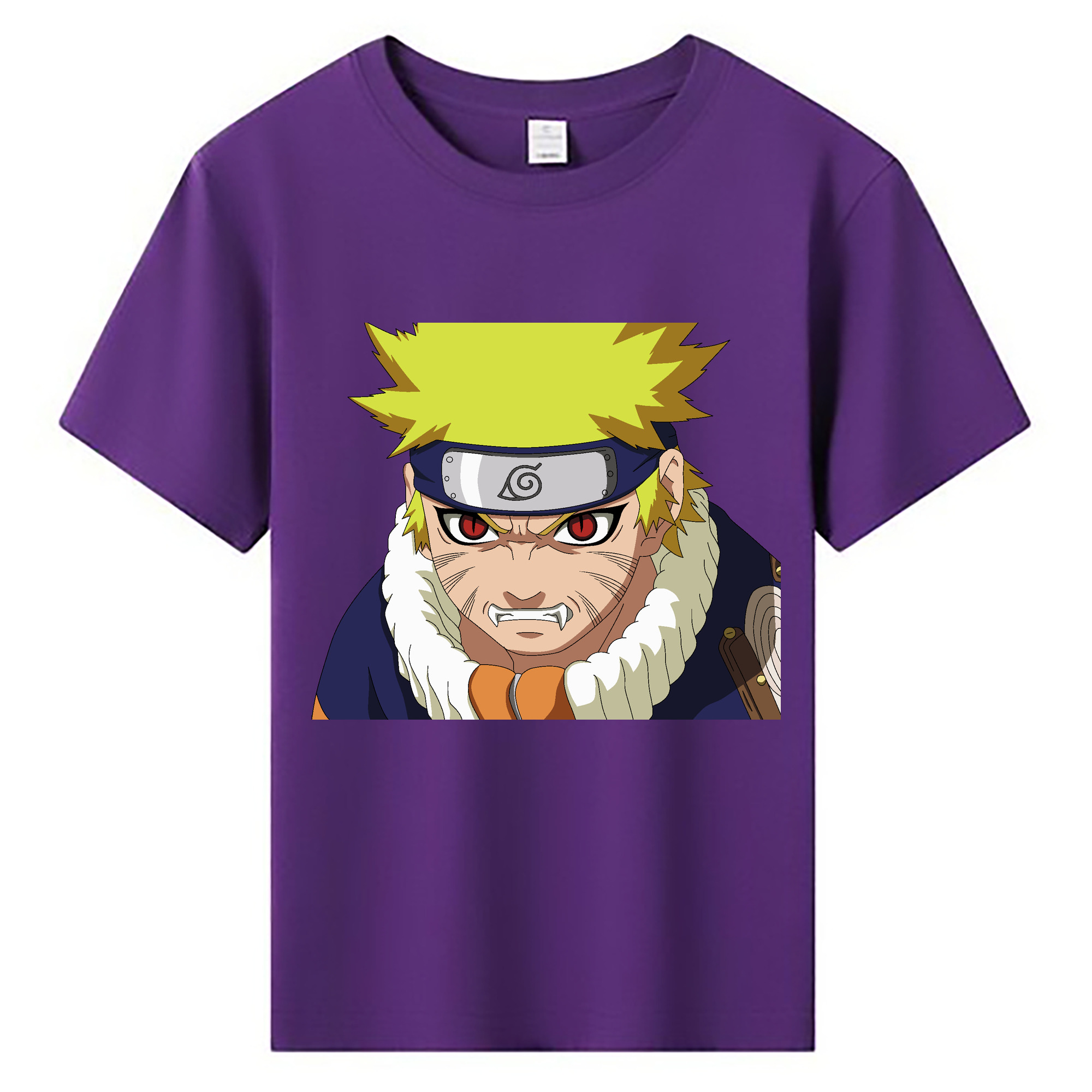 （画像用） NARUTO -ナルト- うずまき ナルト Uzumaki Naruto 綿100％キッズTシャツ（フロントプリント）