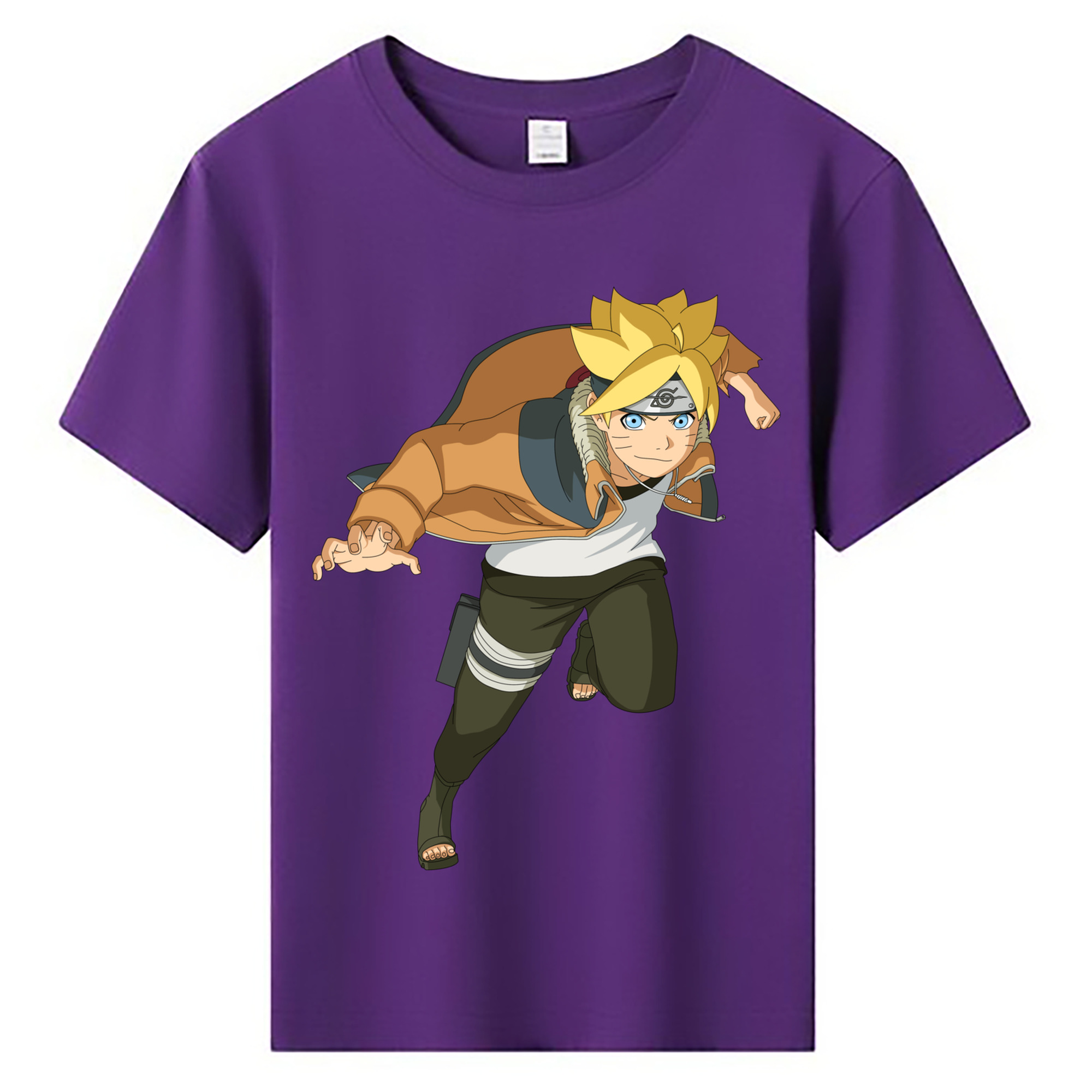 （画像用） NARUTO -ナルト- うずまき ナルト Uzumaki Naruto 綿100％キッズTシャツ（フロントプリント）