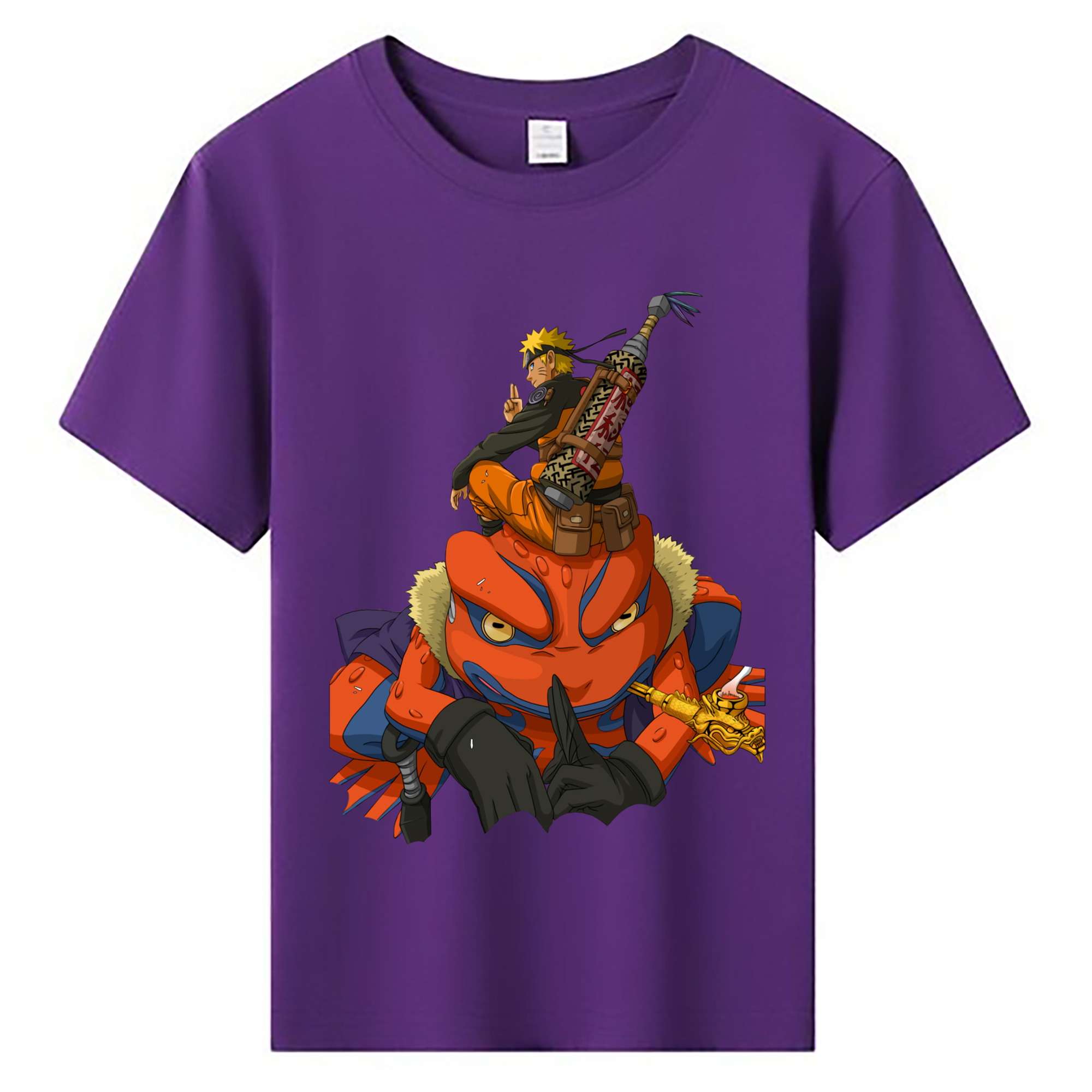 （画像用） NARUTO -ナルト- うずまき ナルト Uzumaki Naruto 綿100％キッズTシャツ（フロントプリント）