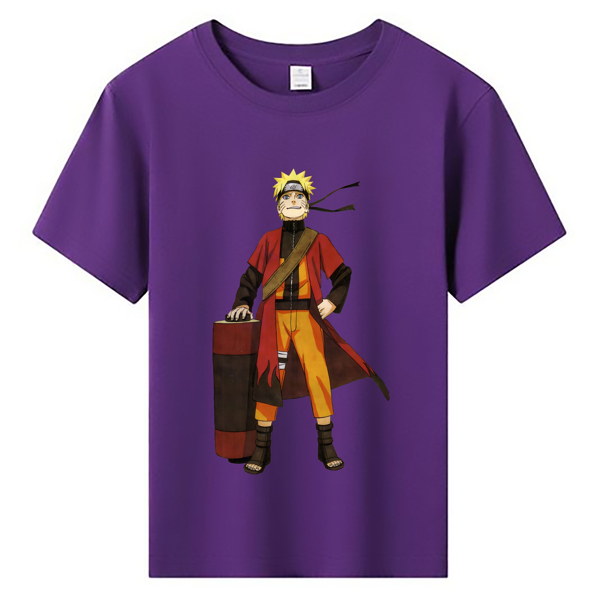 （画像用） NARUTO -ナルト- うずまき ナルト Uzumaki Naruto 綿100％キッズTシャツ（フロントプリント）