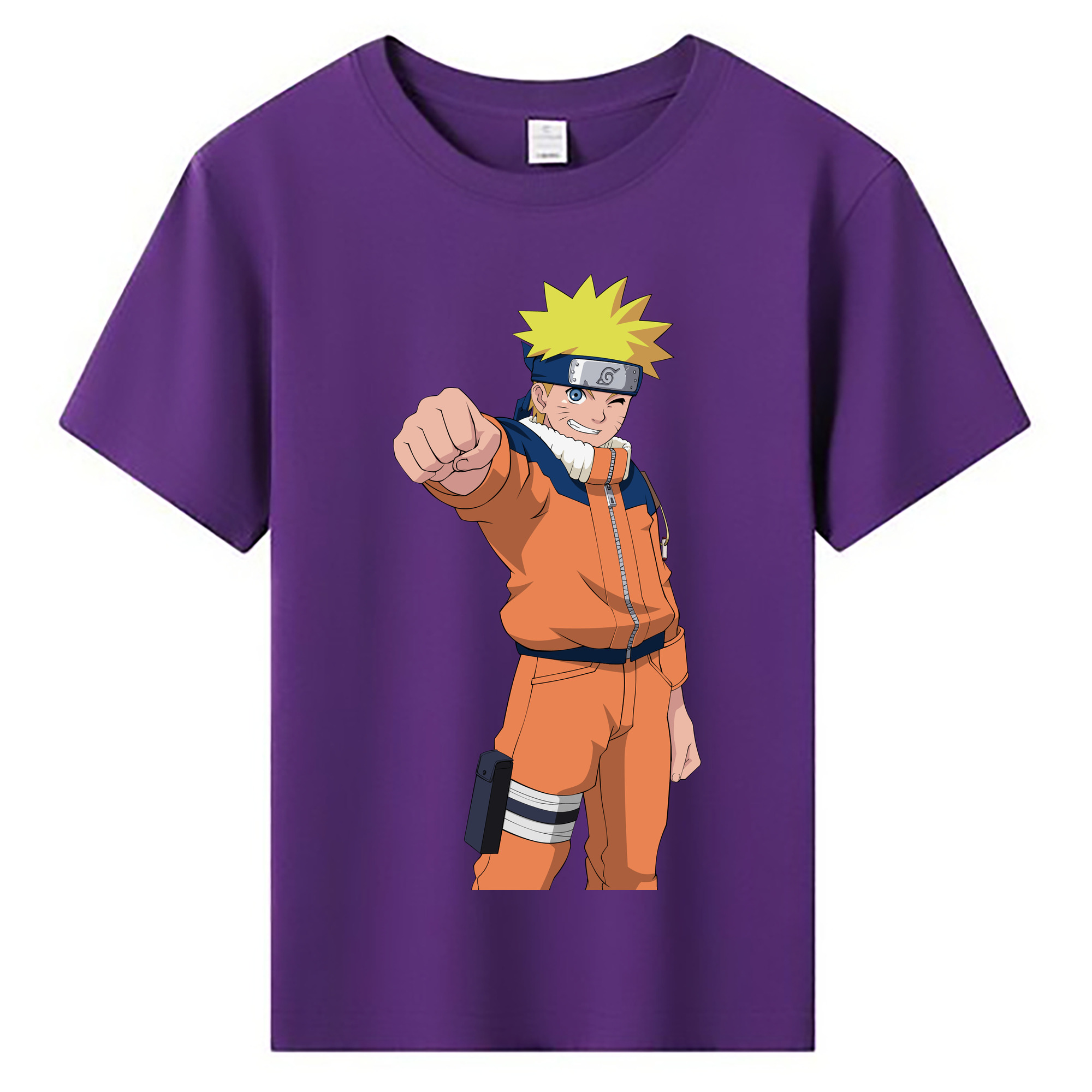 （画像用） NARUTO -ナルト- うずまき ナルト Uzumaki Naruto 綿100％キッズTシャツ（フロントプリント）